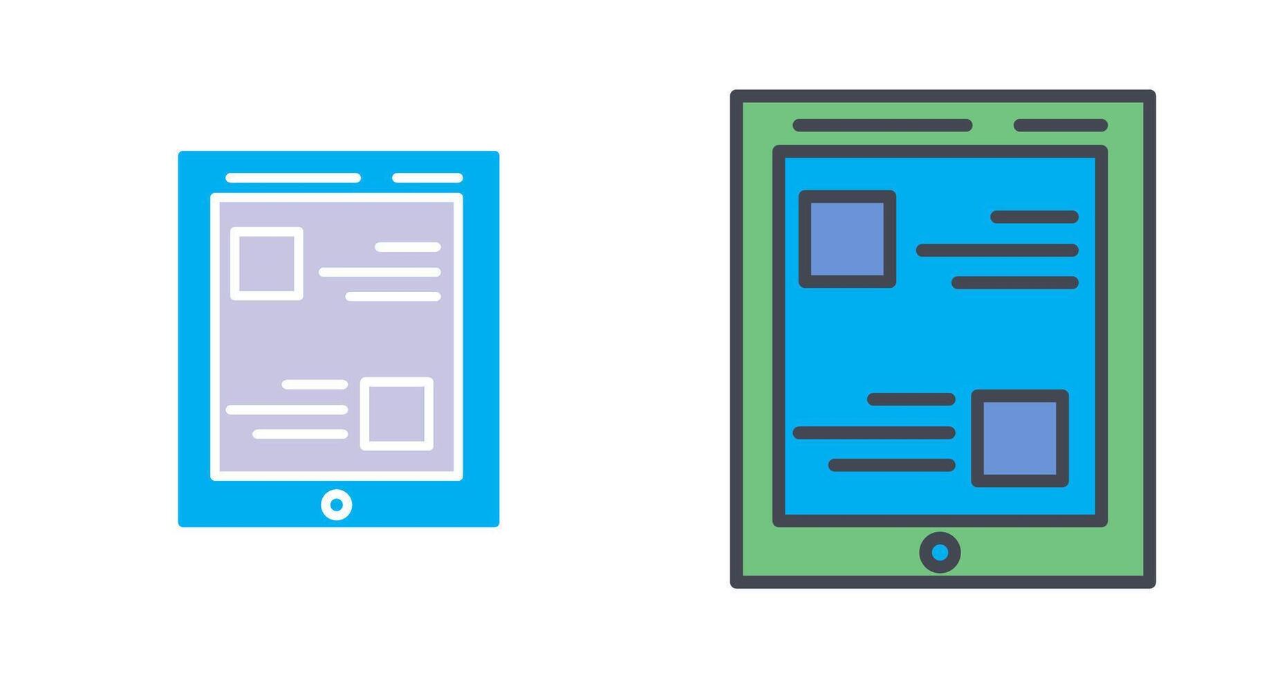 Tablet Icon Design vector