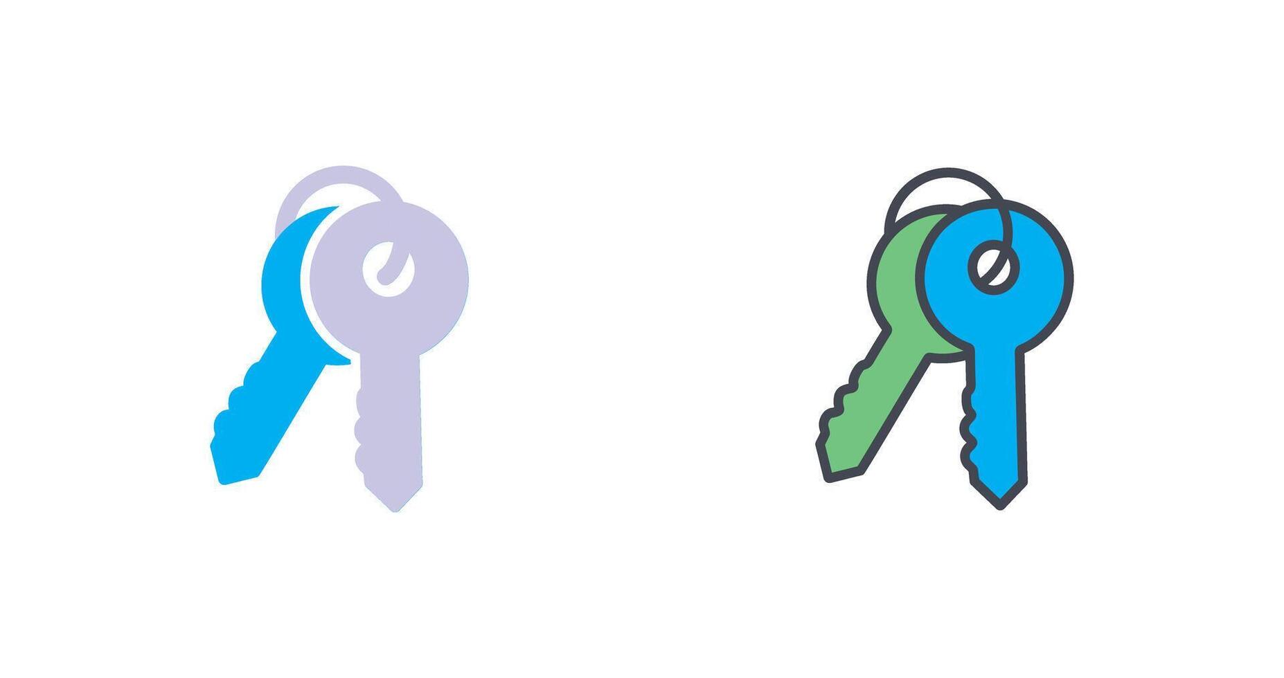 Keys Icon Design vector