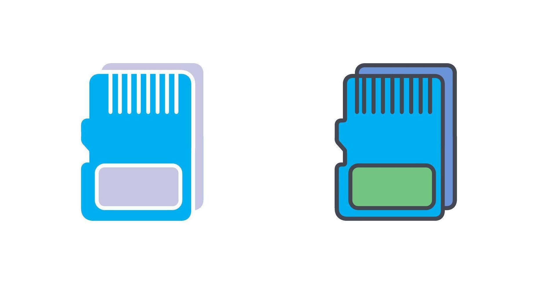 SD Card Icon Design vector