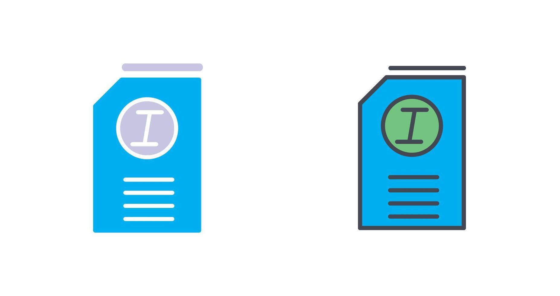 Italic Icon Design vector