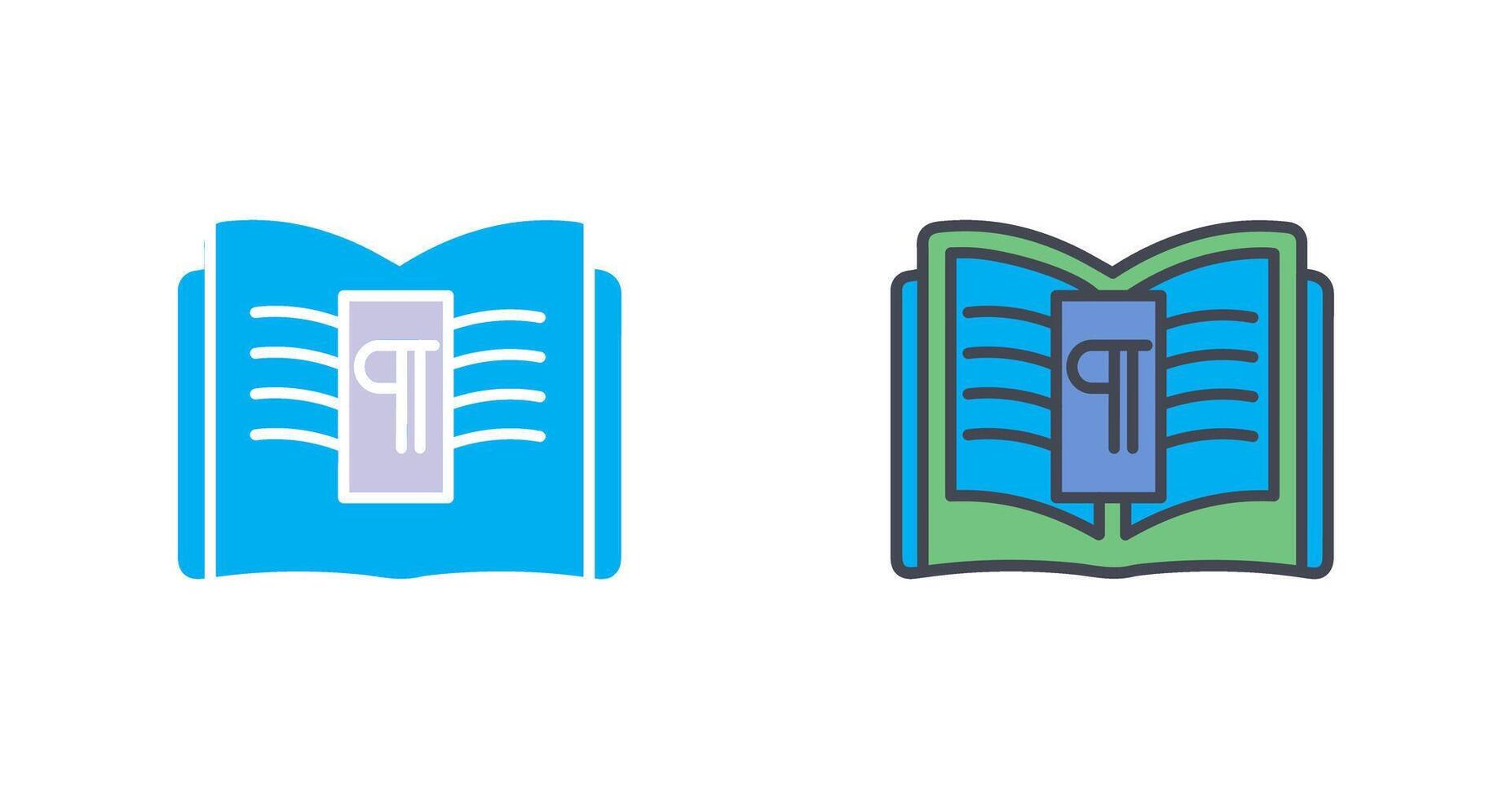 Paragraph Icon Design vector