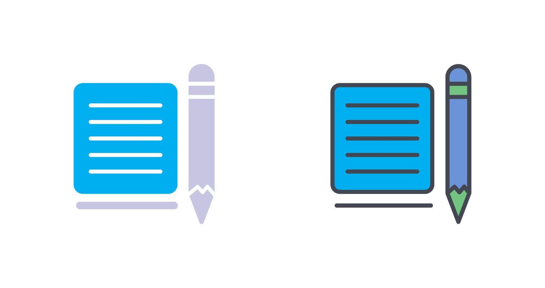 Note Icon Design vector