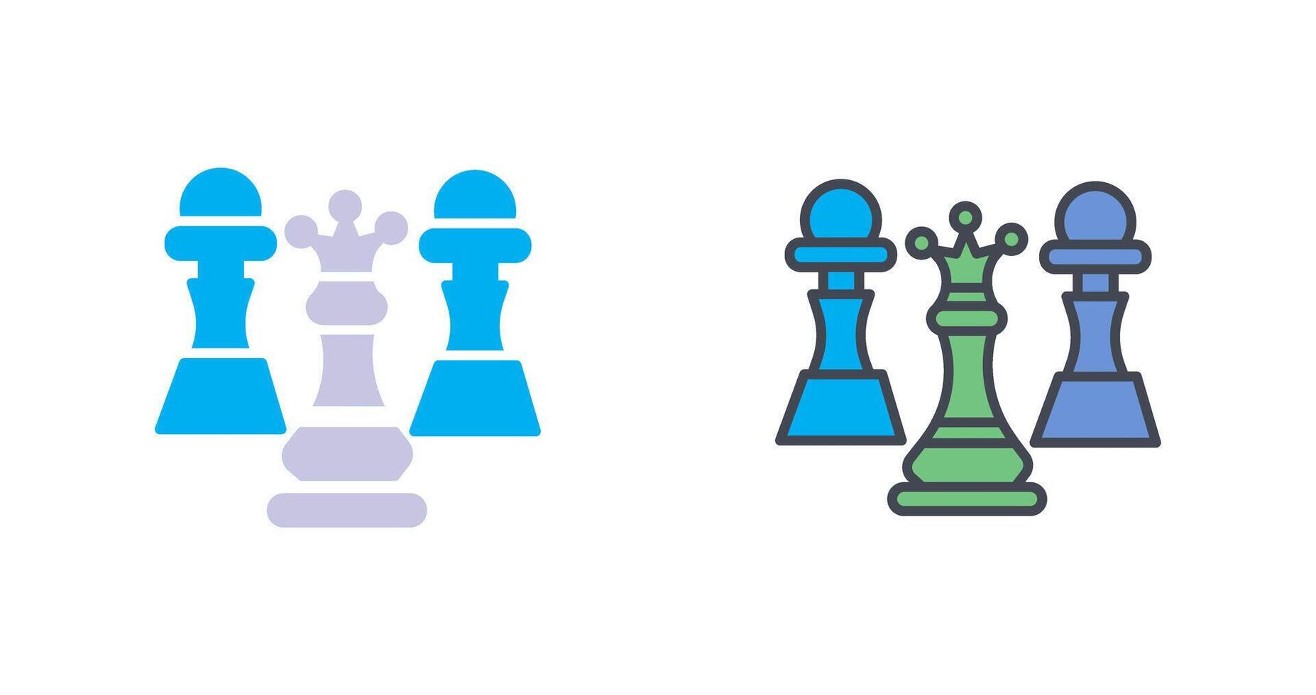 Chess Icon Design vector