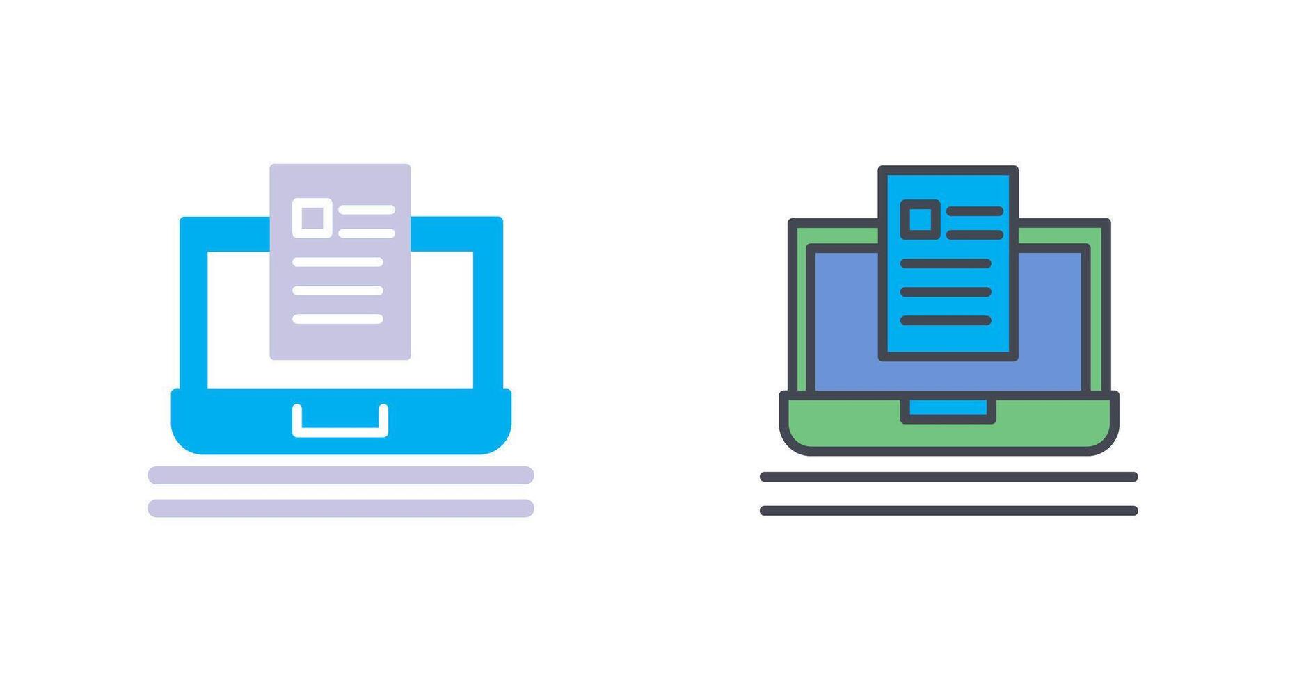 Blog Icon Design vector