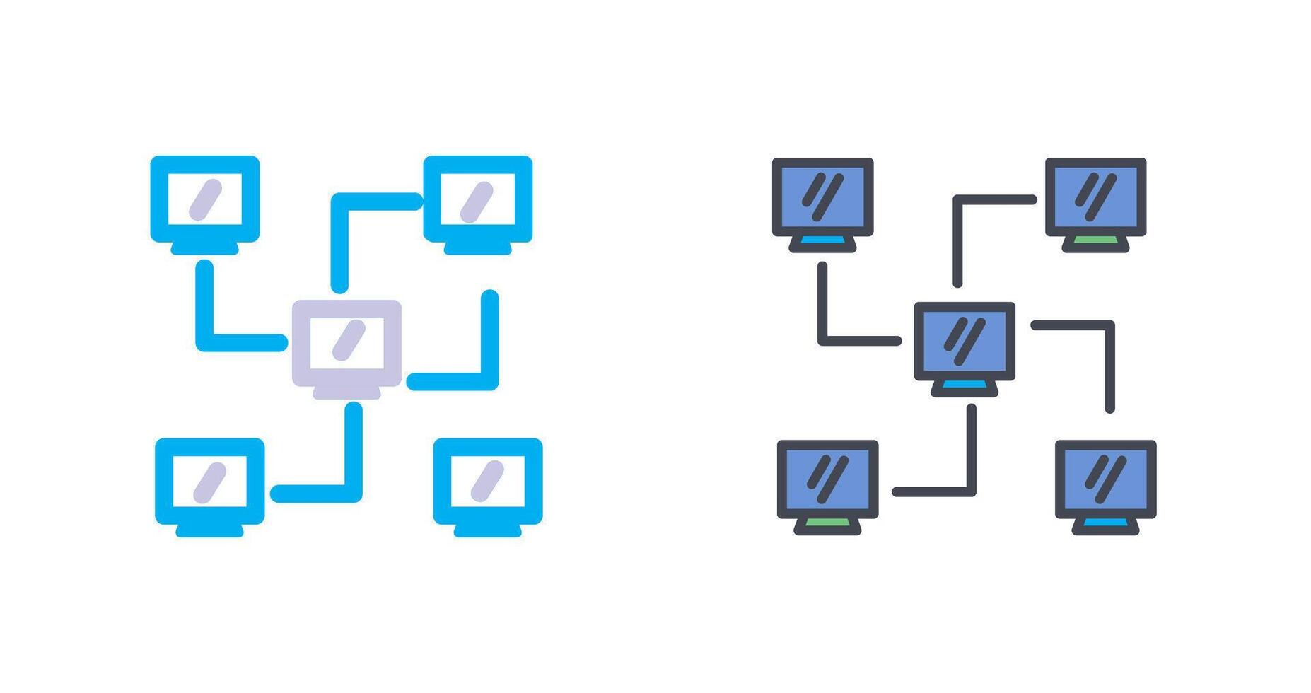 Network Icon Design vector