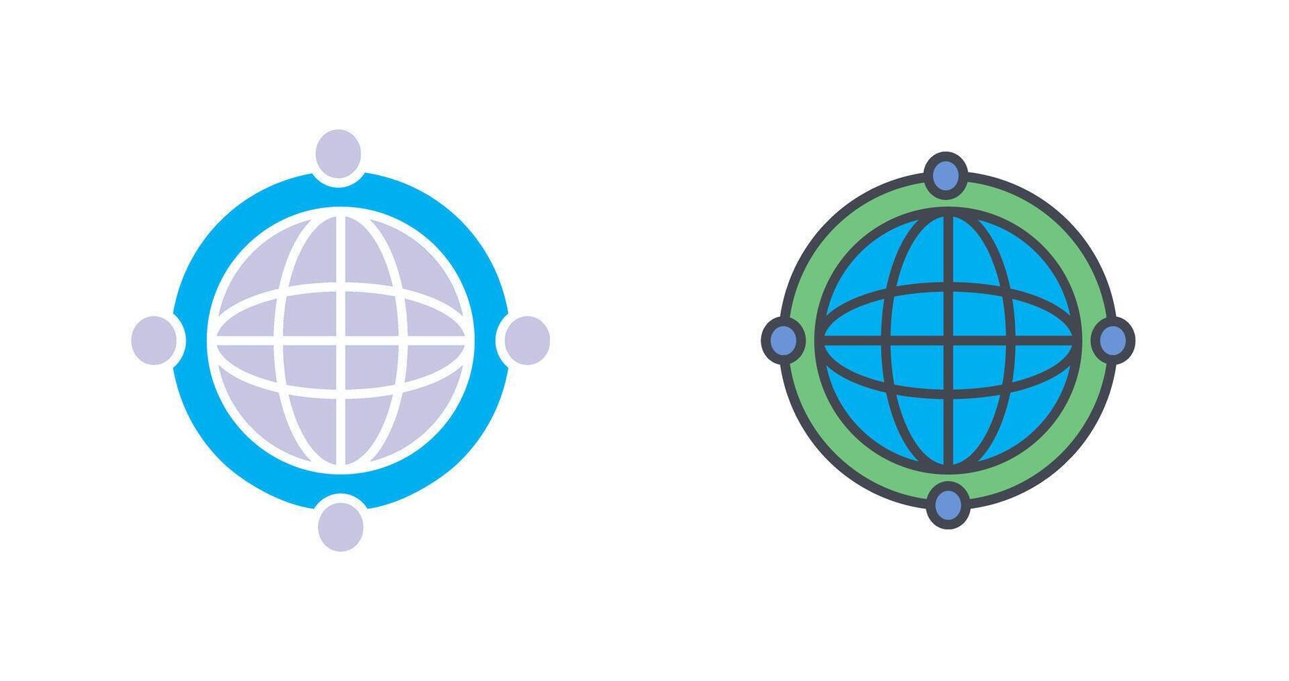 Worldwide Web Icon Design vector