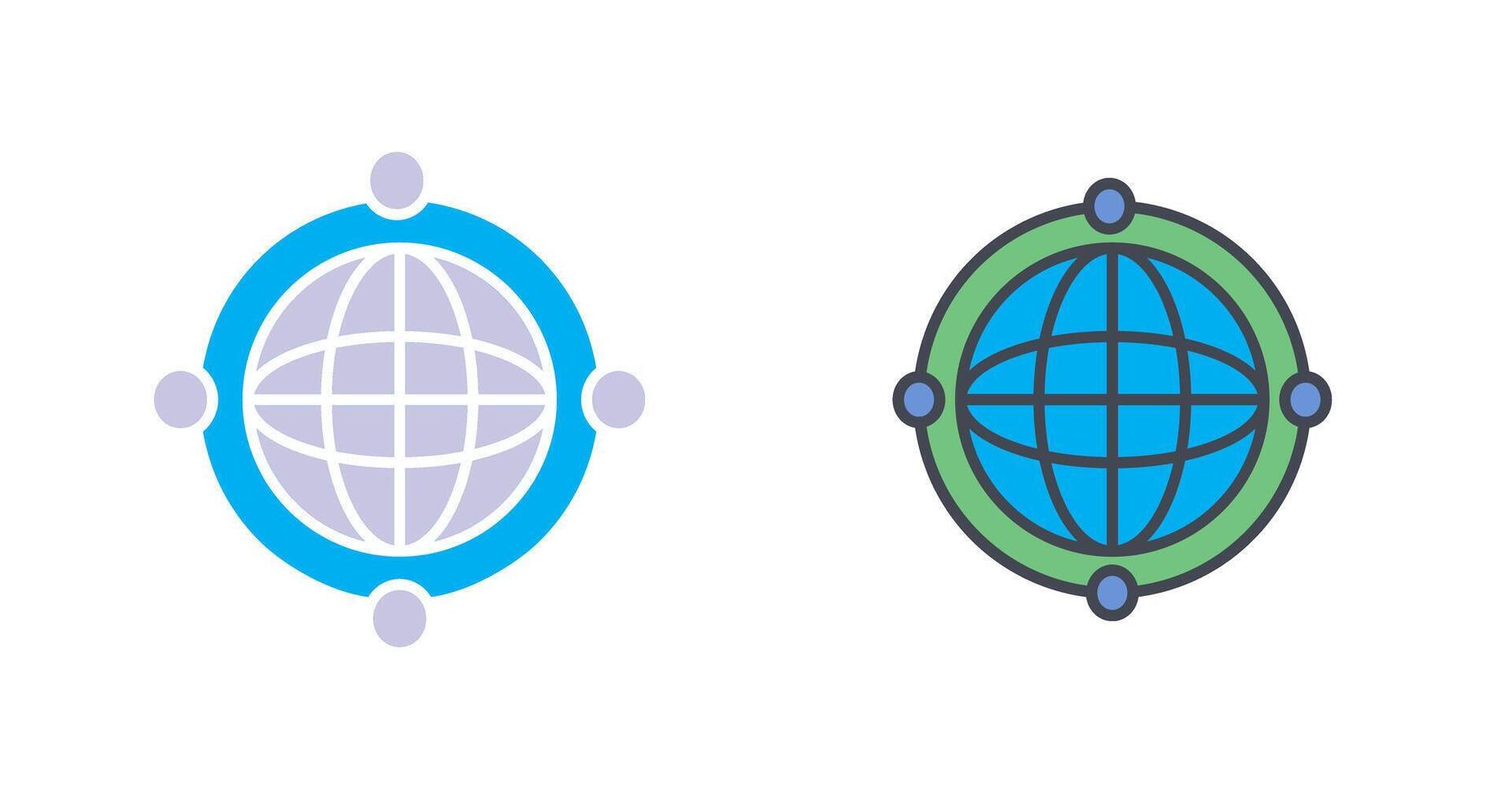 Worldwide Web Icon Design vector