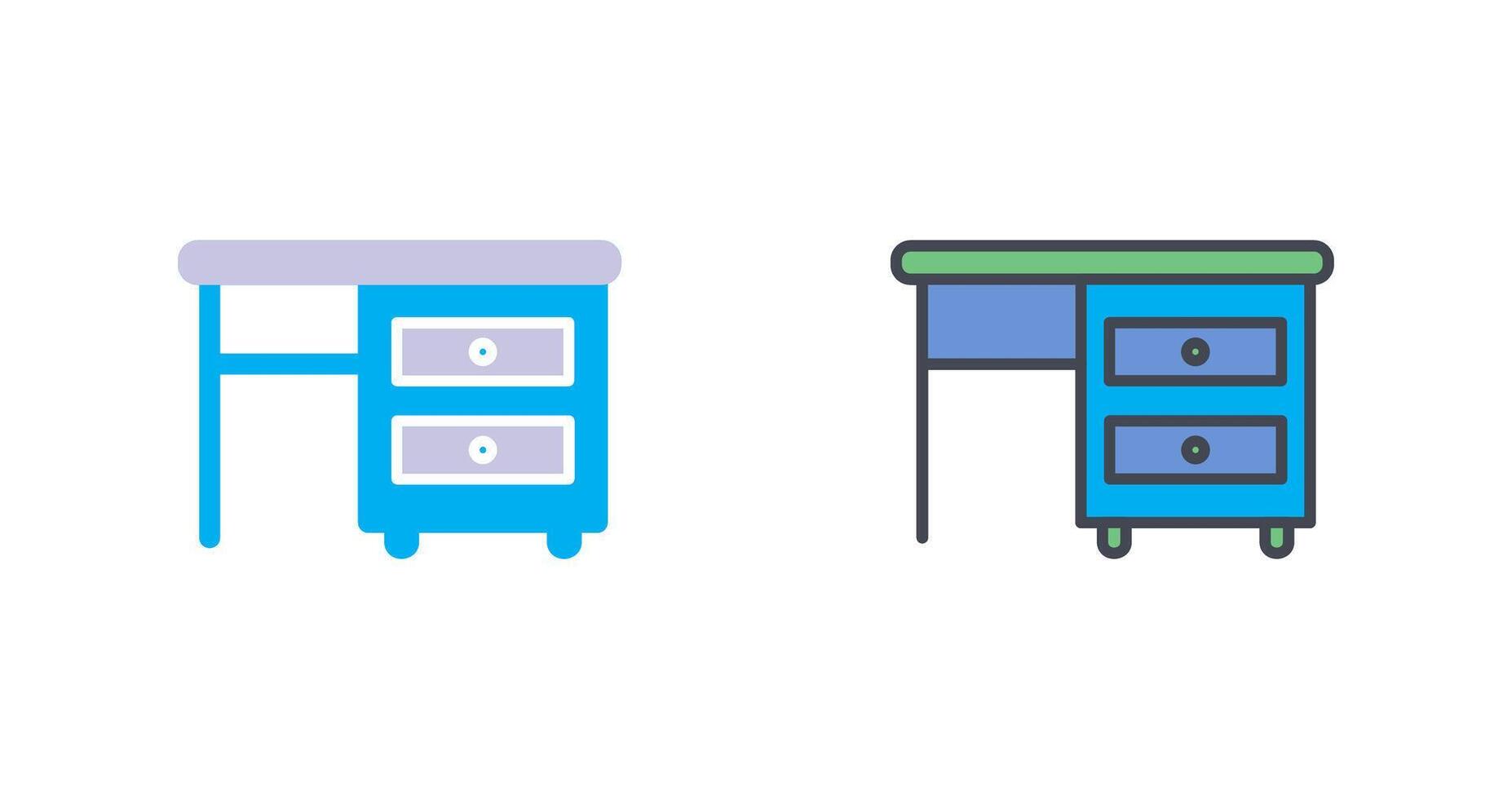 Table with Drawers I Icon Design vector