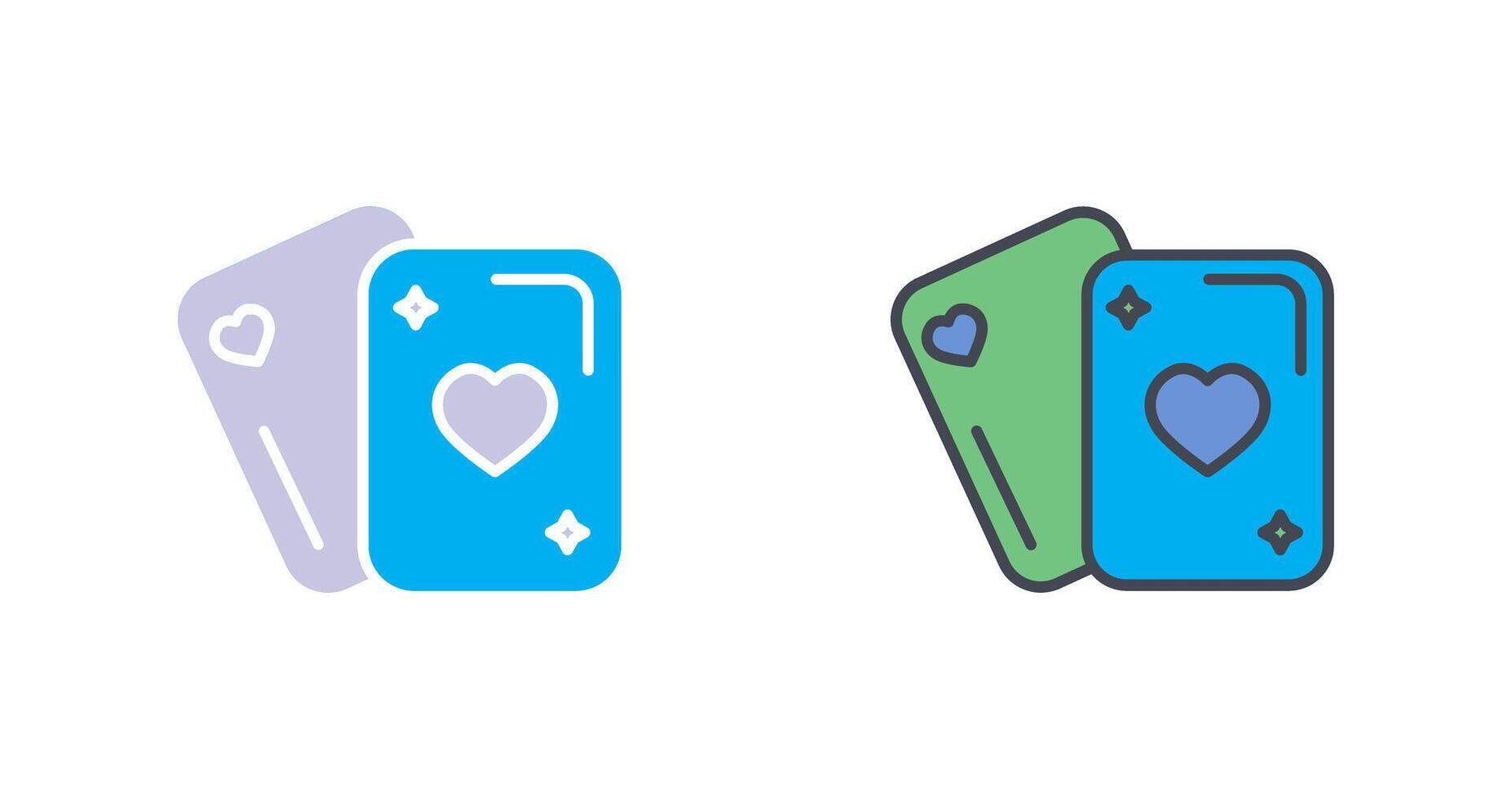 Playing Card Icon Design vector