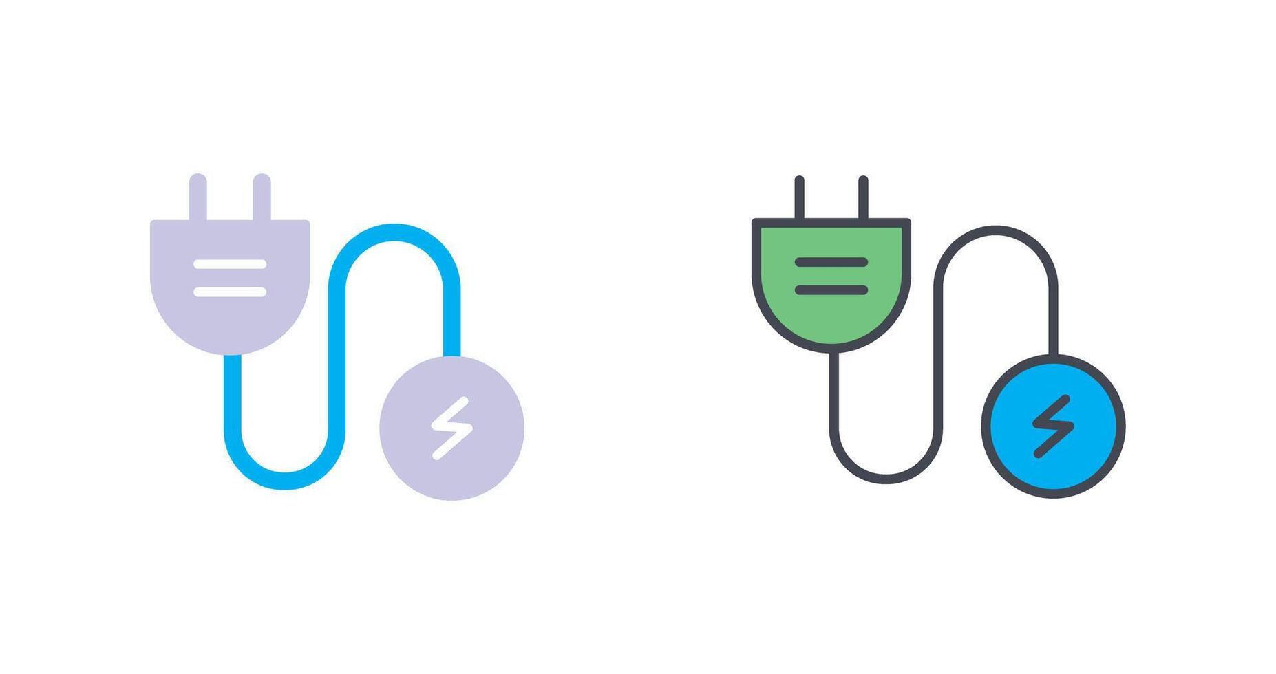 Electric Current Icon Design vector