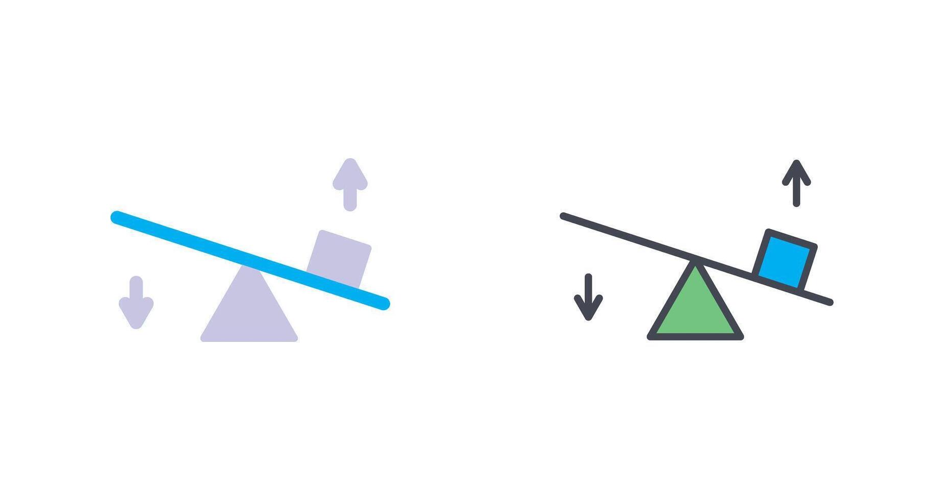 Seesaw Icon Design vector