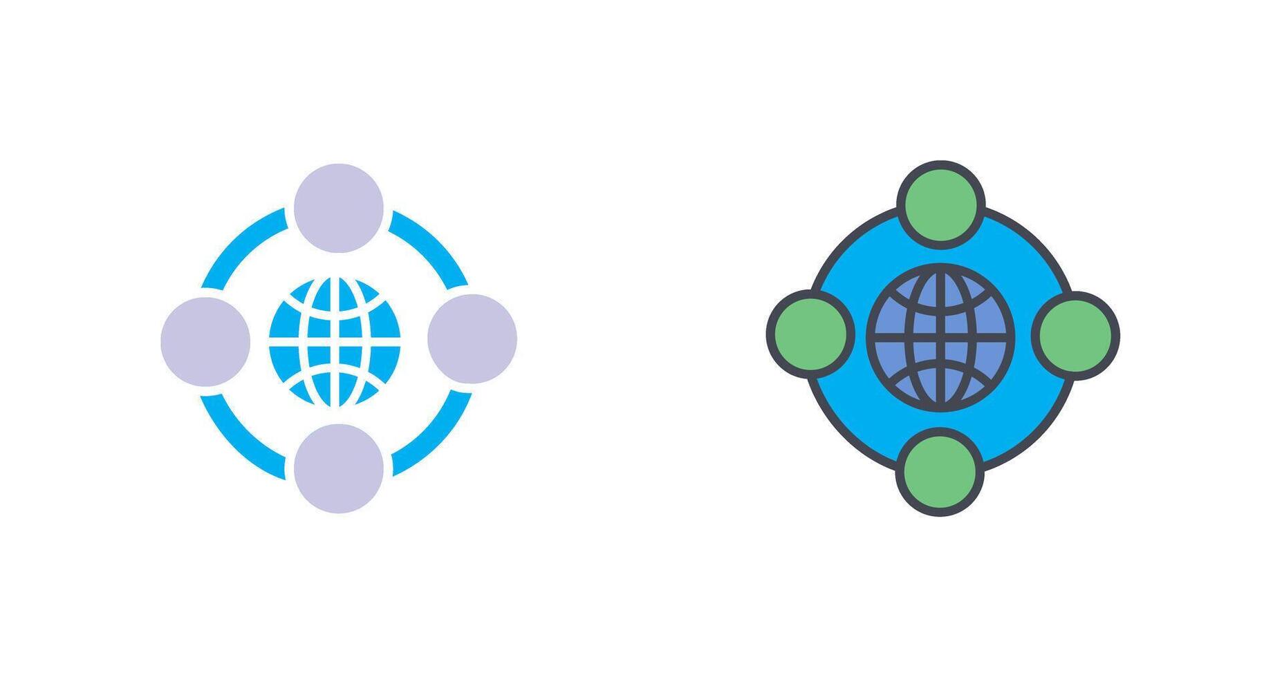 Network Icon Design vector