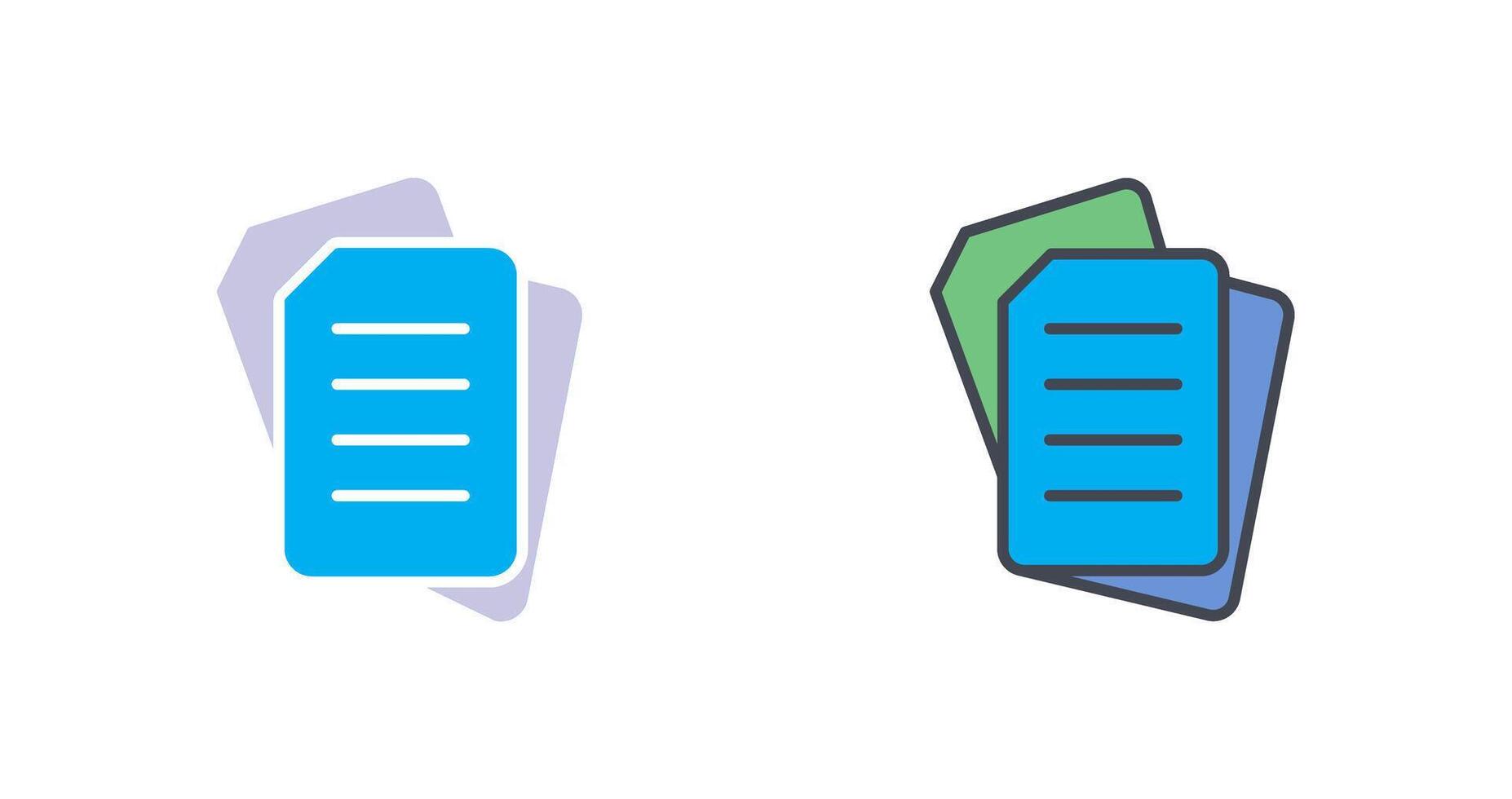 Document Icon Design vector