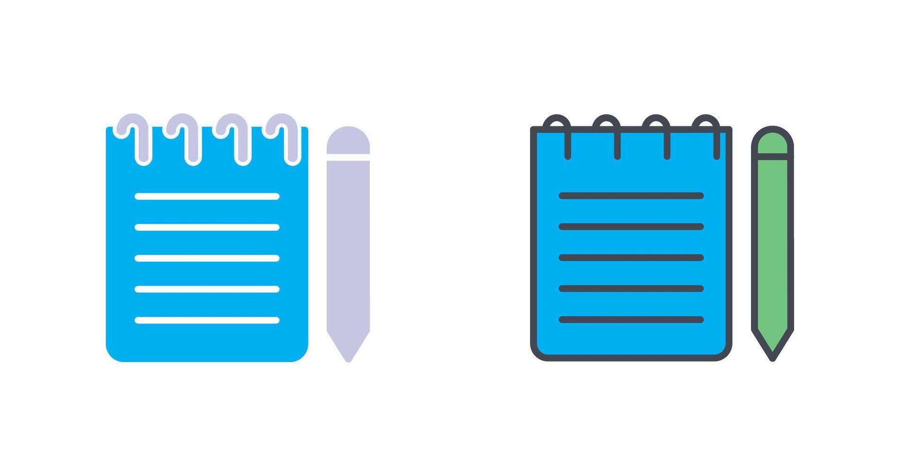 Note Icon Design vector