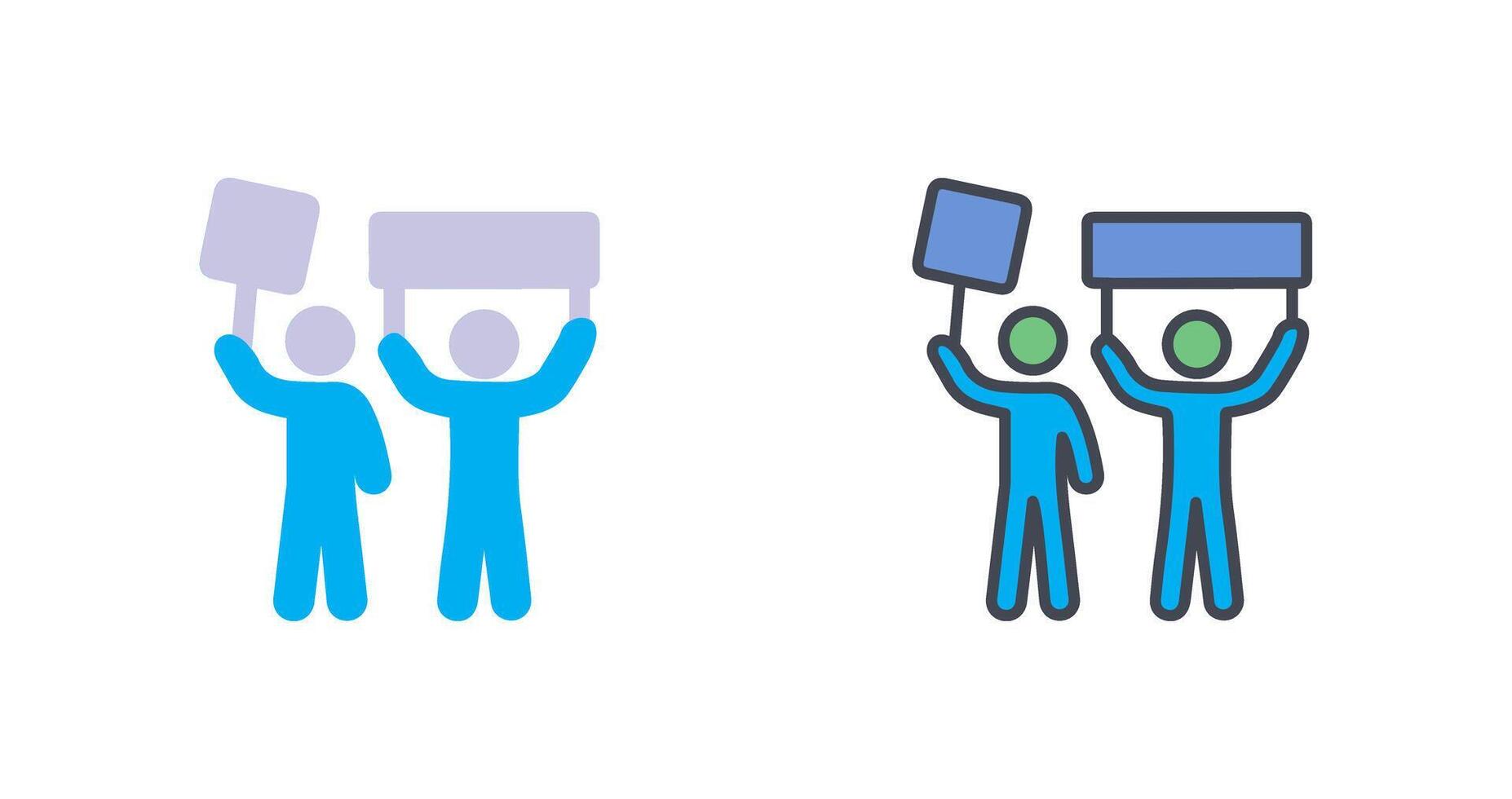 Protester Icon Design vector