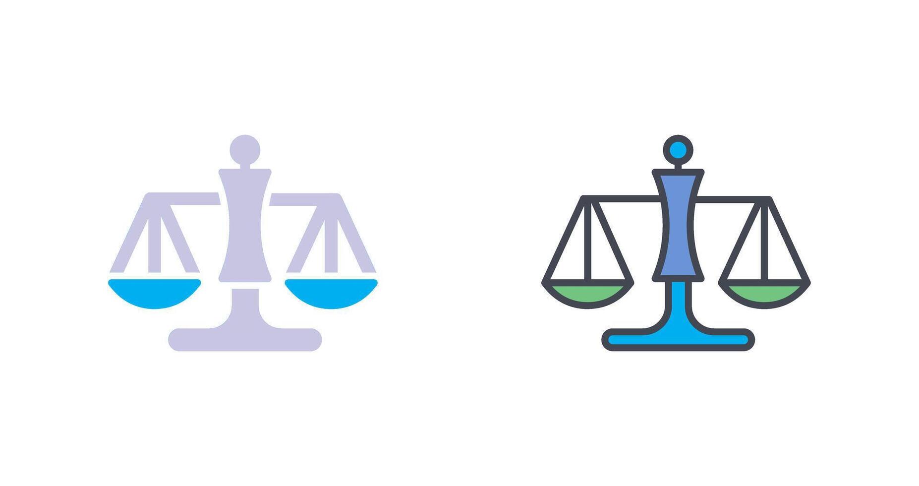 Justice Scale Icon Design vector