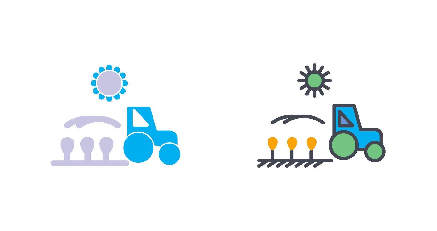 Smart Farm Icon Design vector