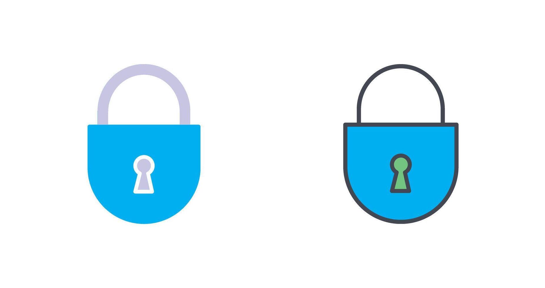 Padlock Icon Design vector