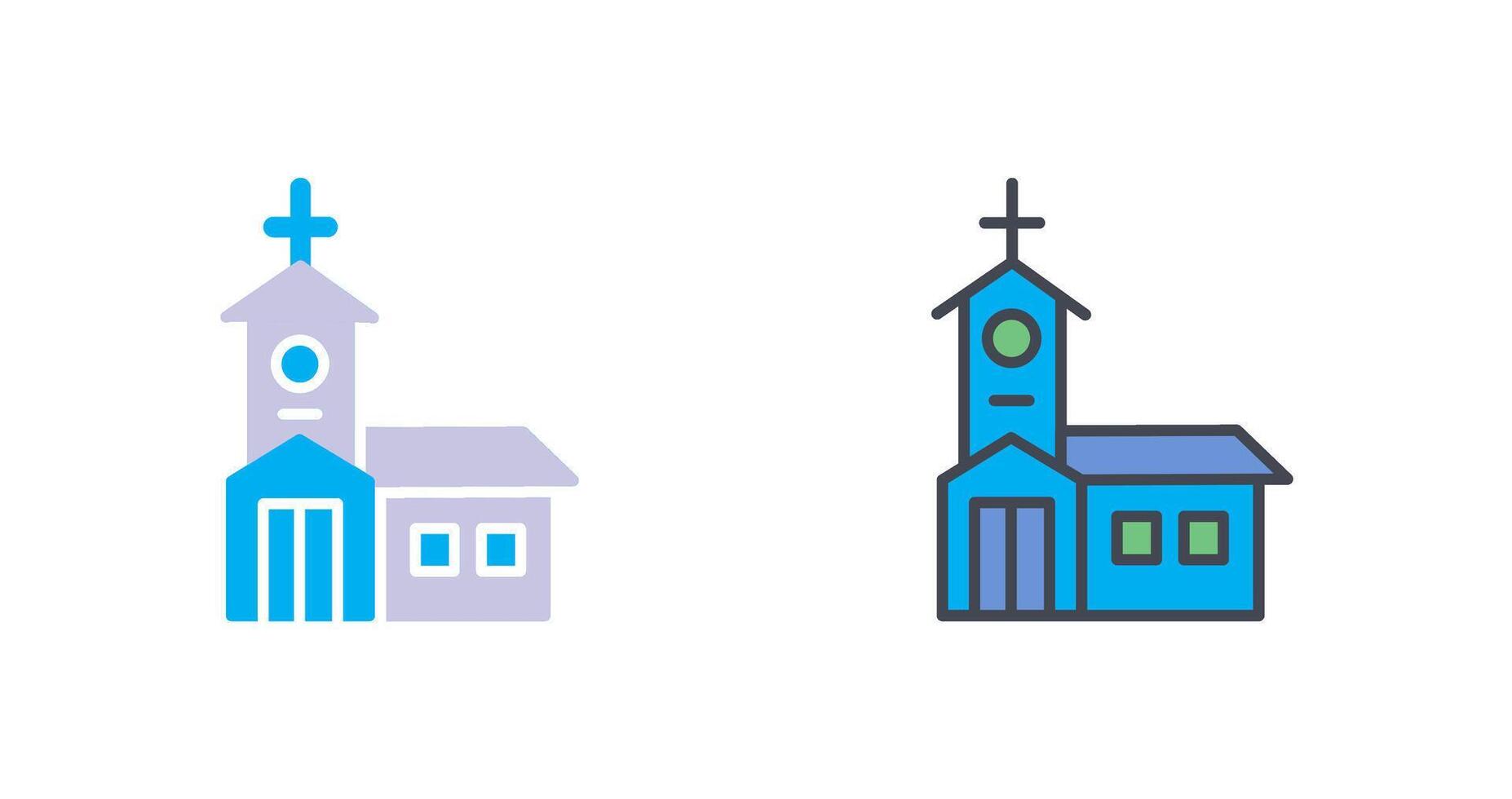 edificio Iglesia icono diseño vector