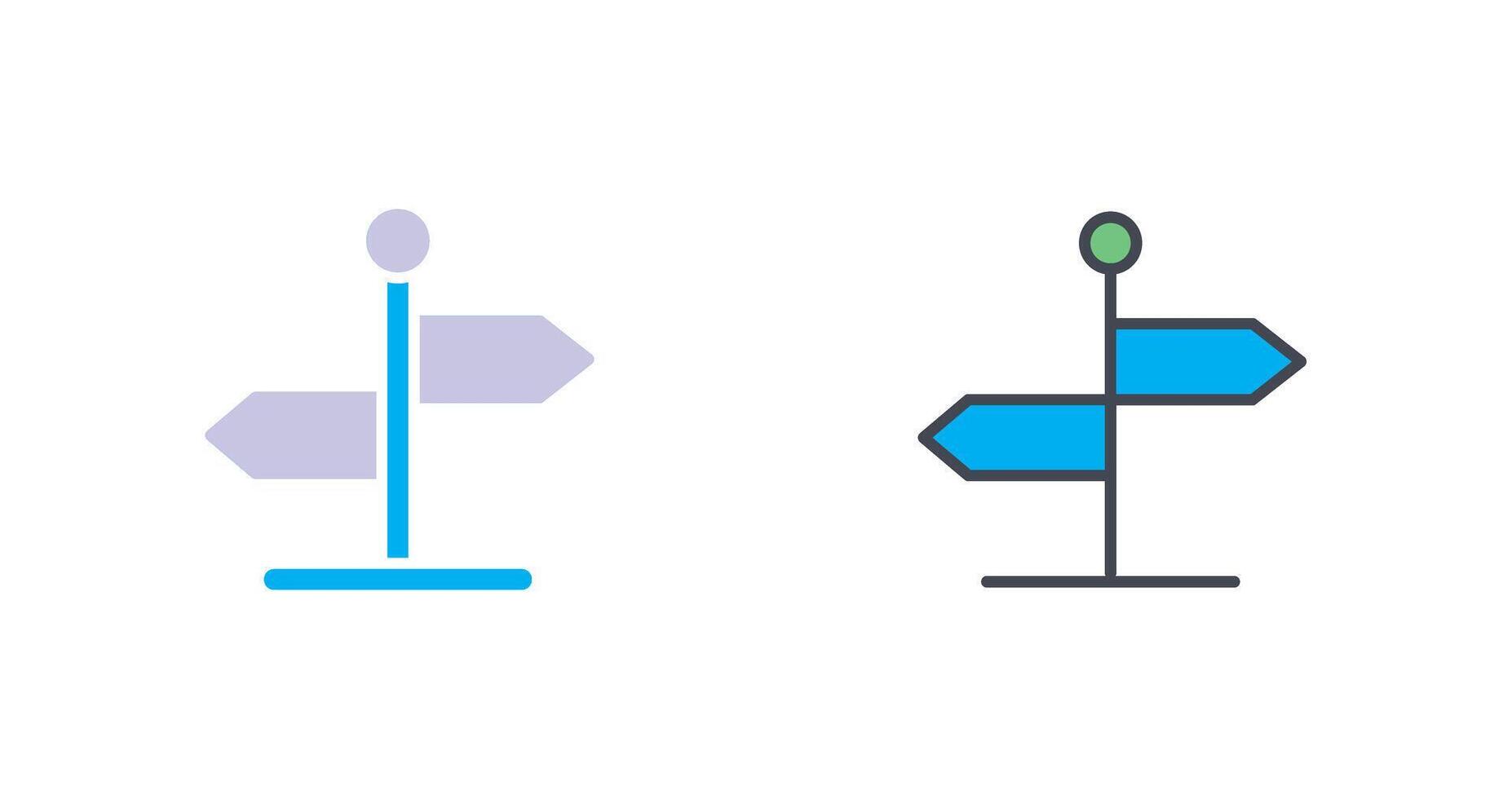 Direction Icon Design vector