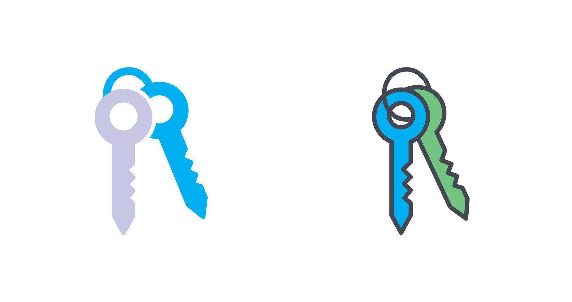 Keys Icon Design vector