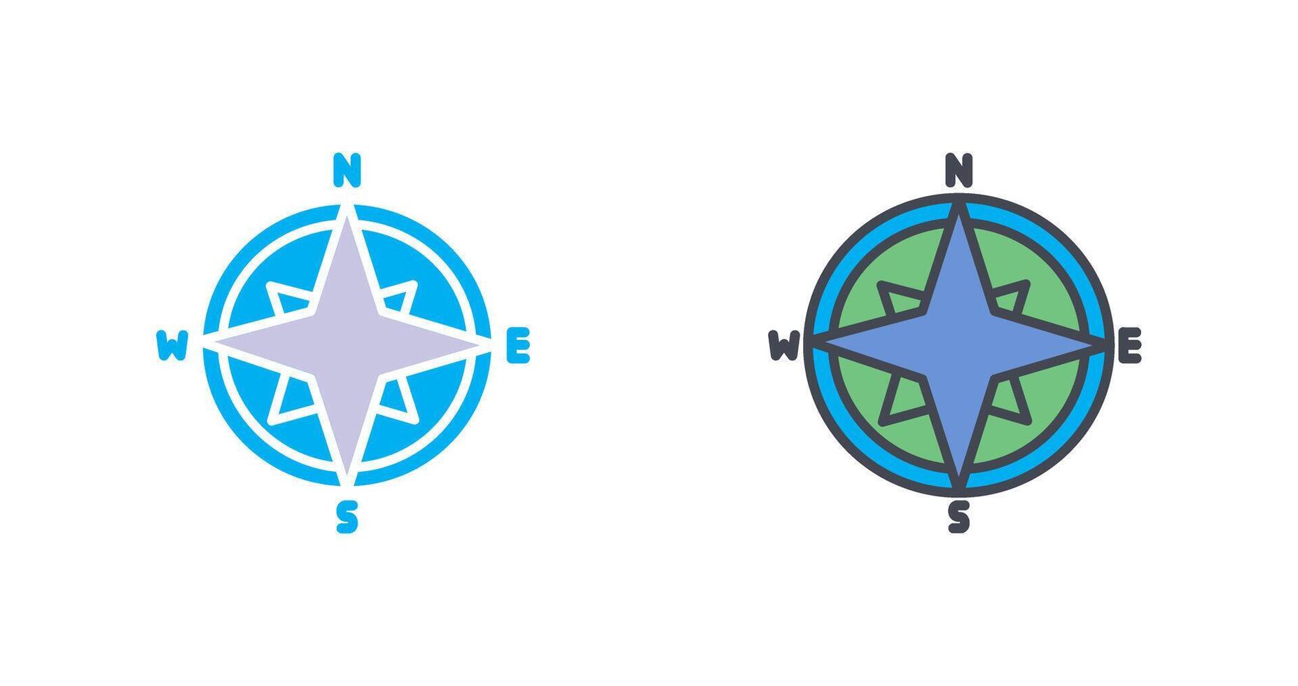 Compass Icon Design vector