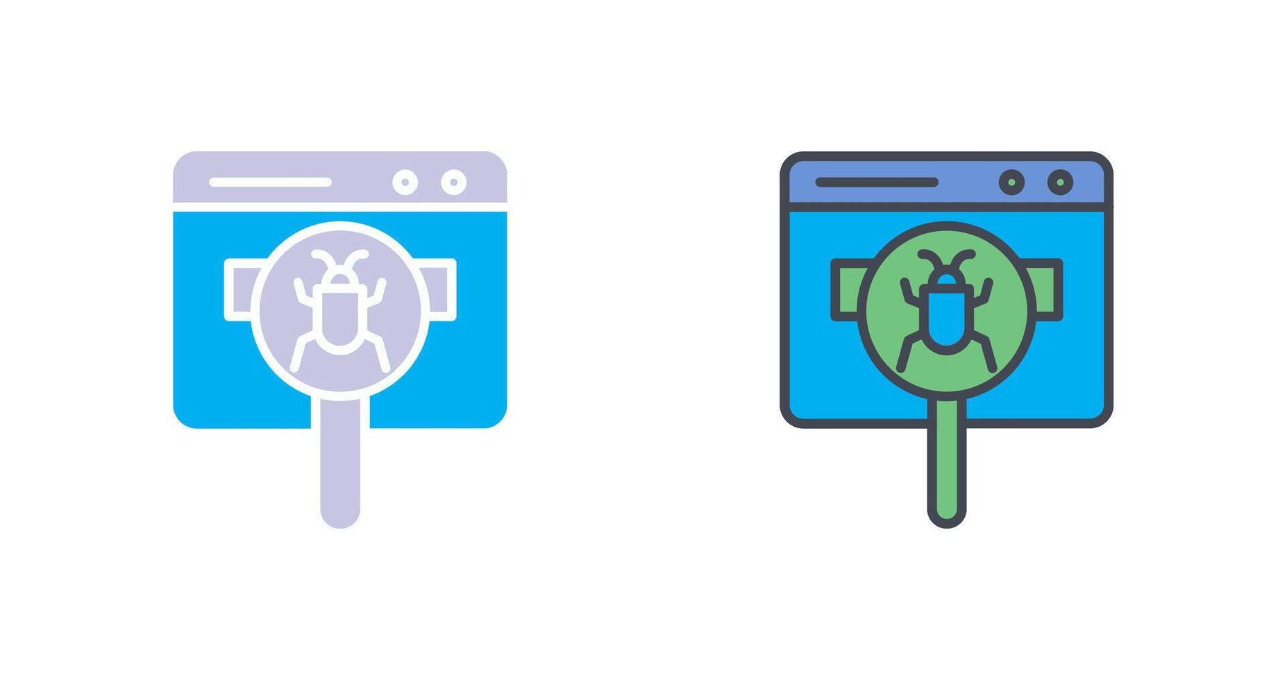 Web Bug Icon Design vector