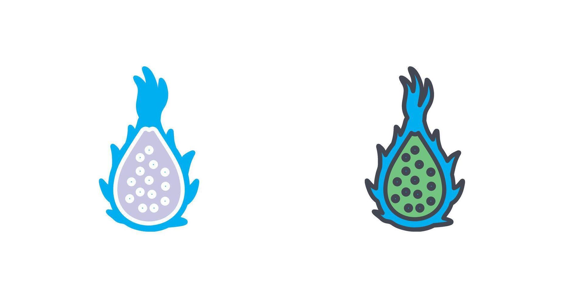 continuar Fruta icono diseño vector