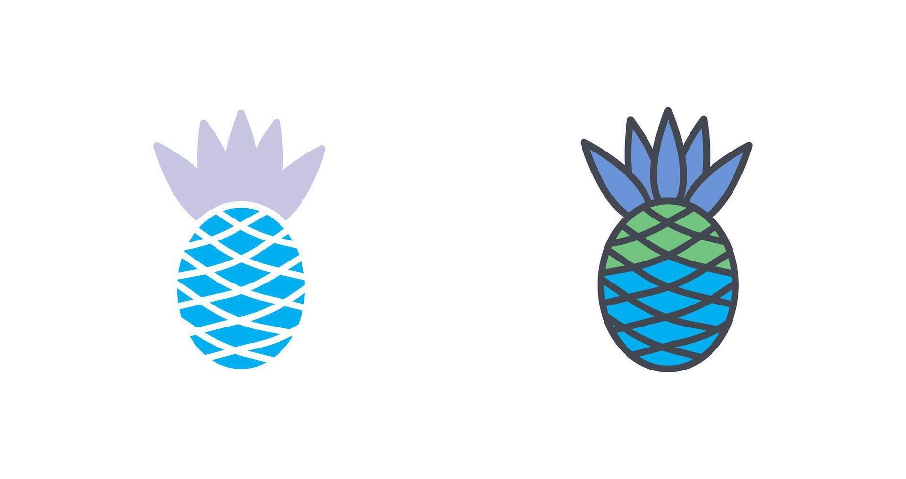 Pineapple Icon Design vector