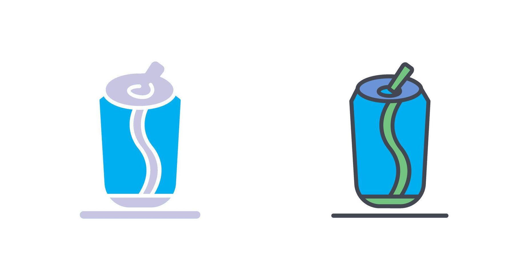 Soda Can Icon Design vector