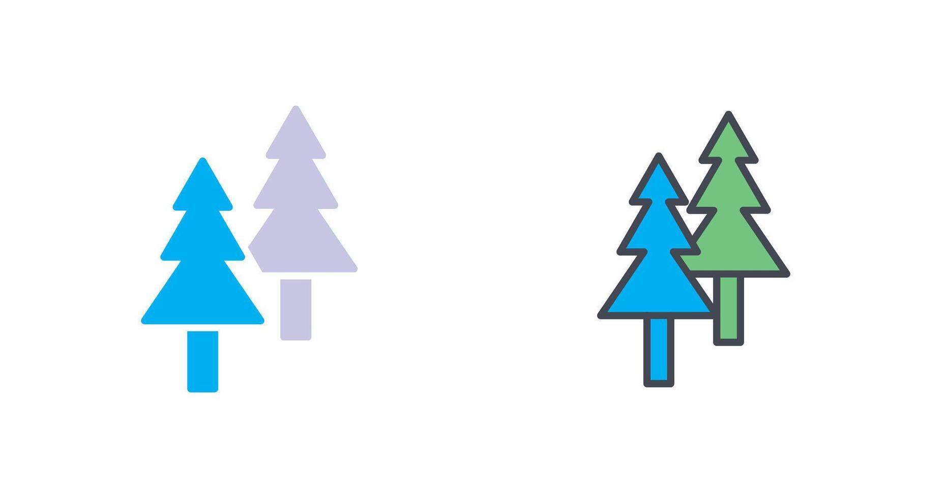 Pine Tree Icon Design vector