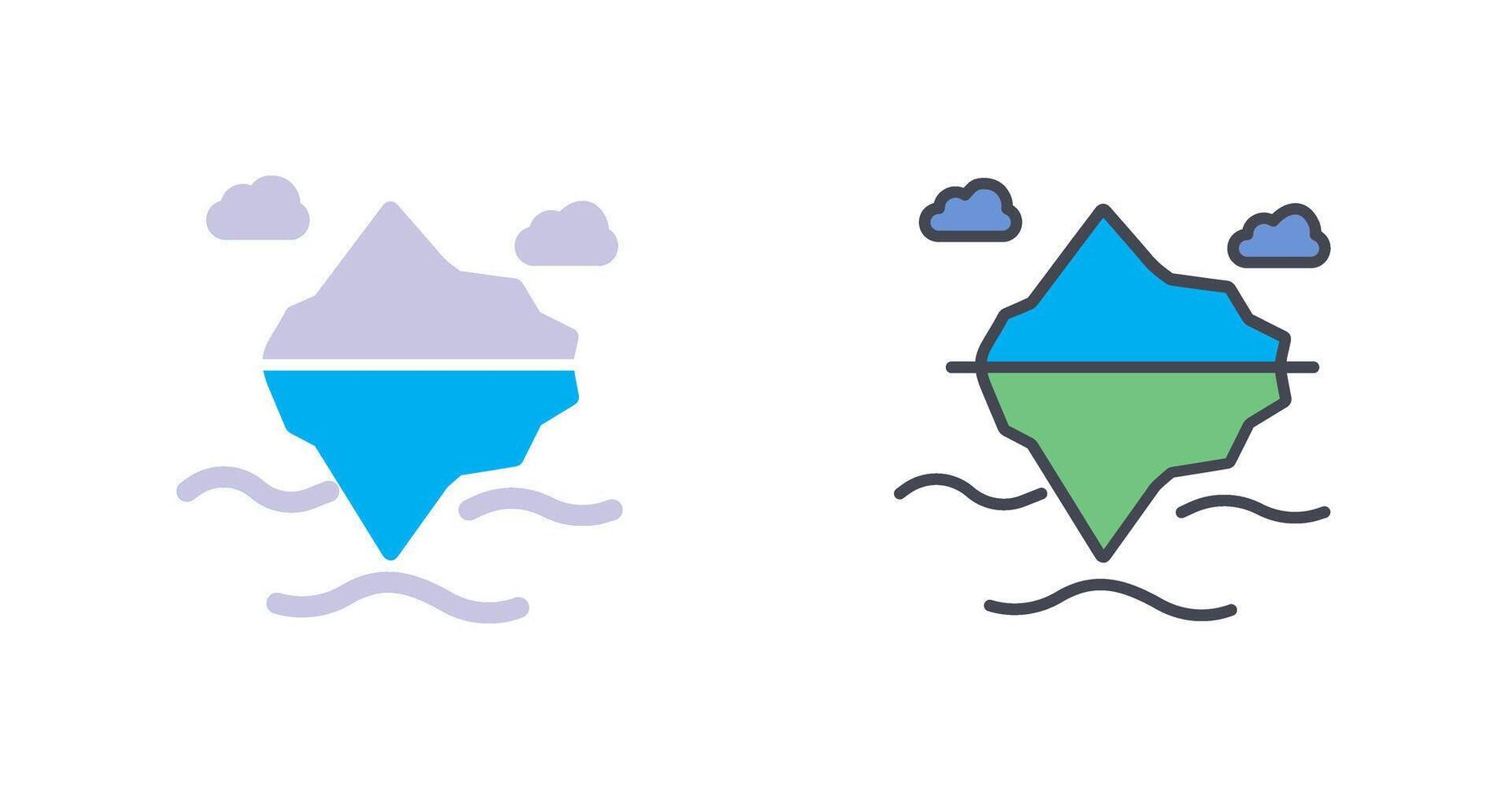 Iceberg Icon Design vector