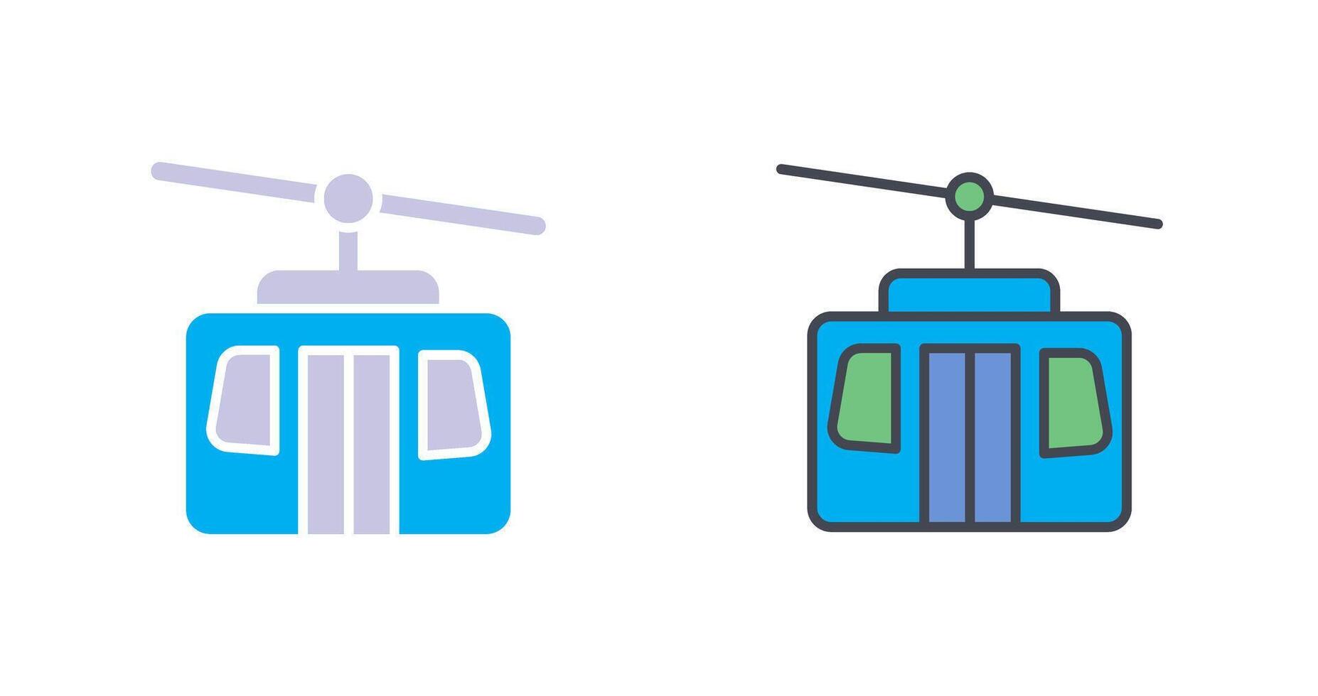 Cable Car Icon Design vector