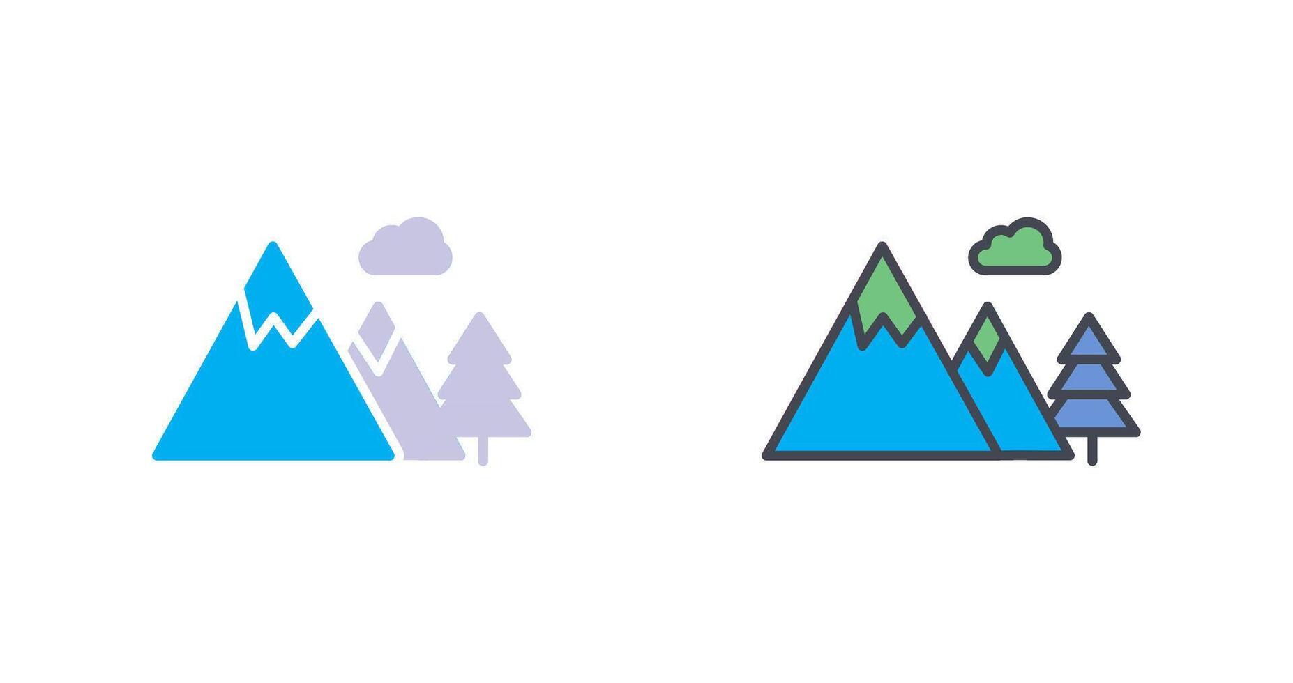 Mountain Icon Design vector