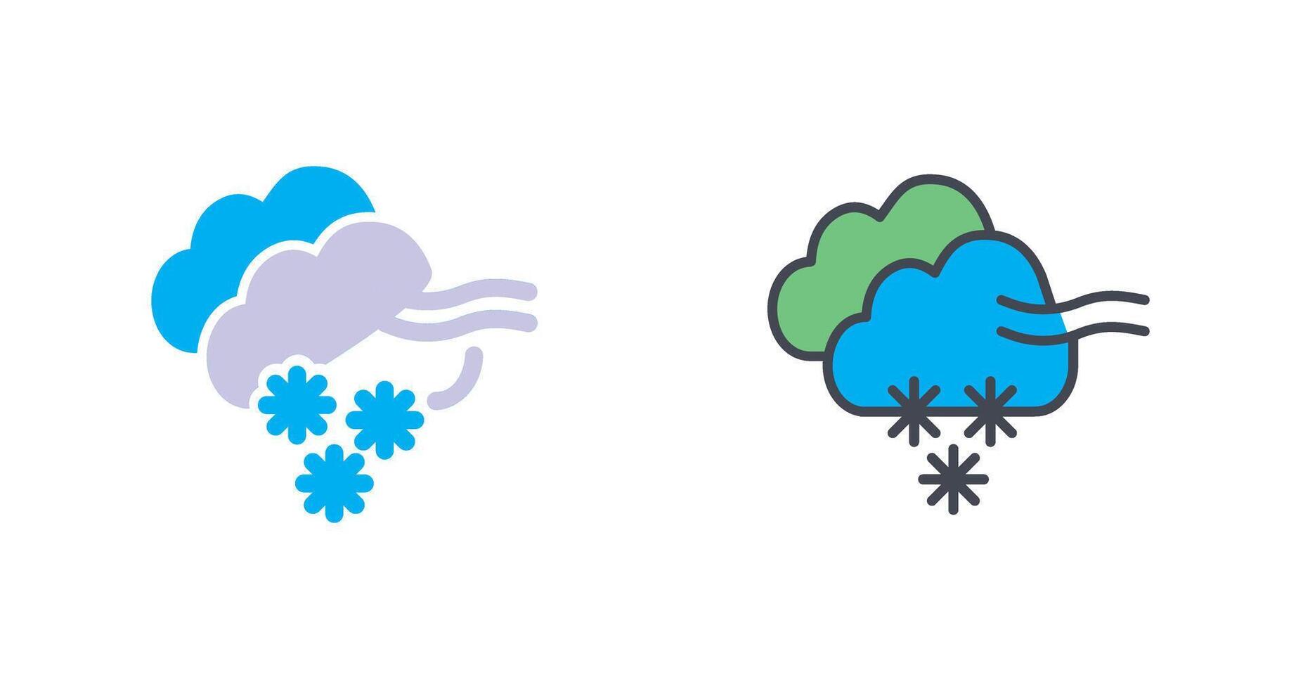 Blizzard Icon Design vector