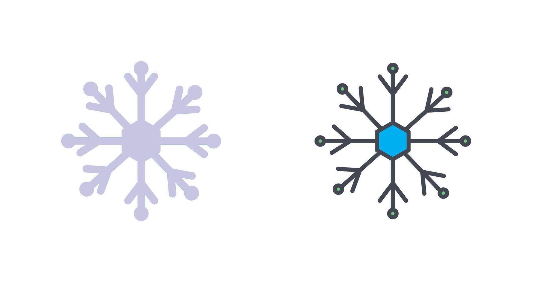 Snowflake Icon Design vector
