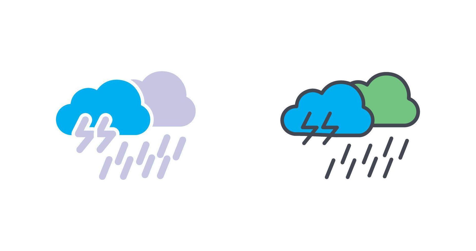 diseño de icono de lluvia vector