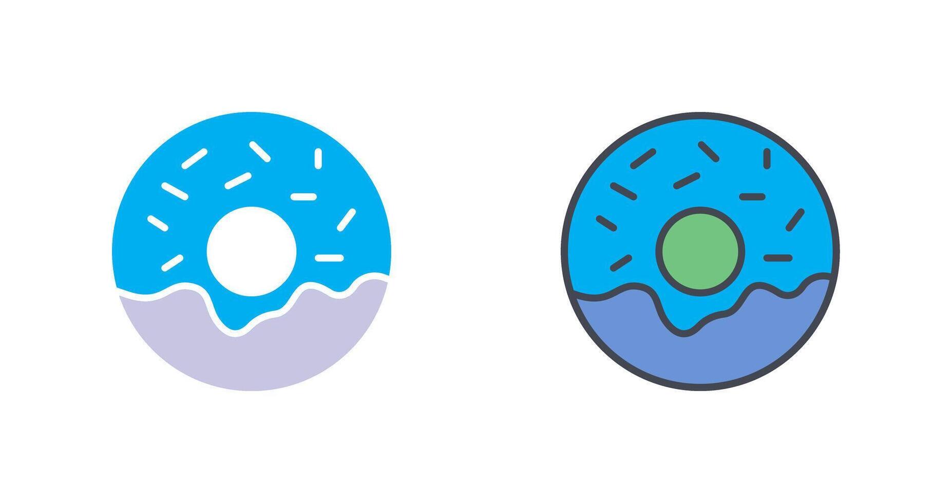 diseño de icono de donut vector