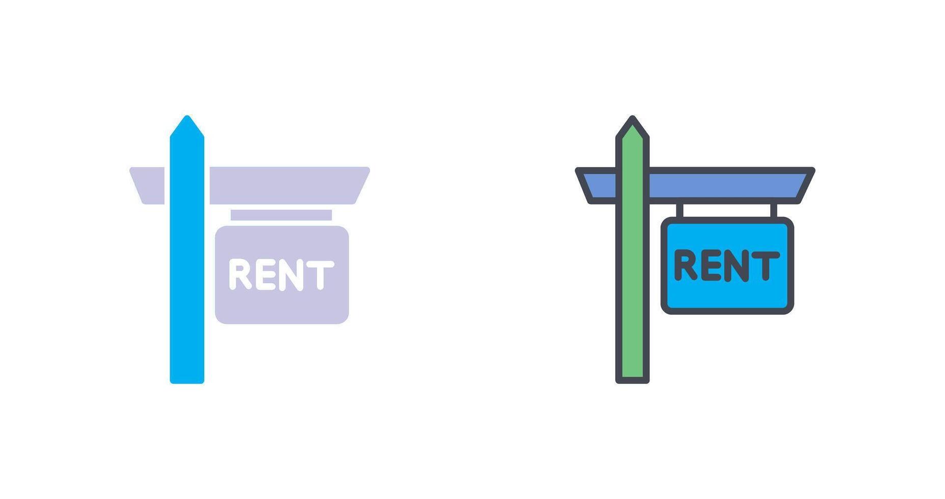 Rent Icon Design vector