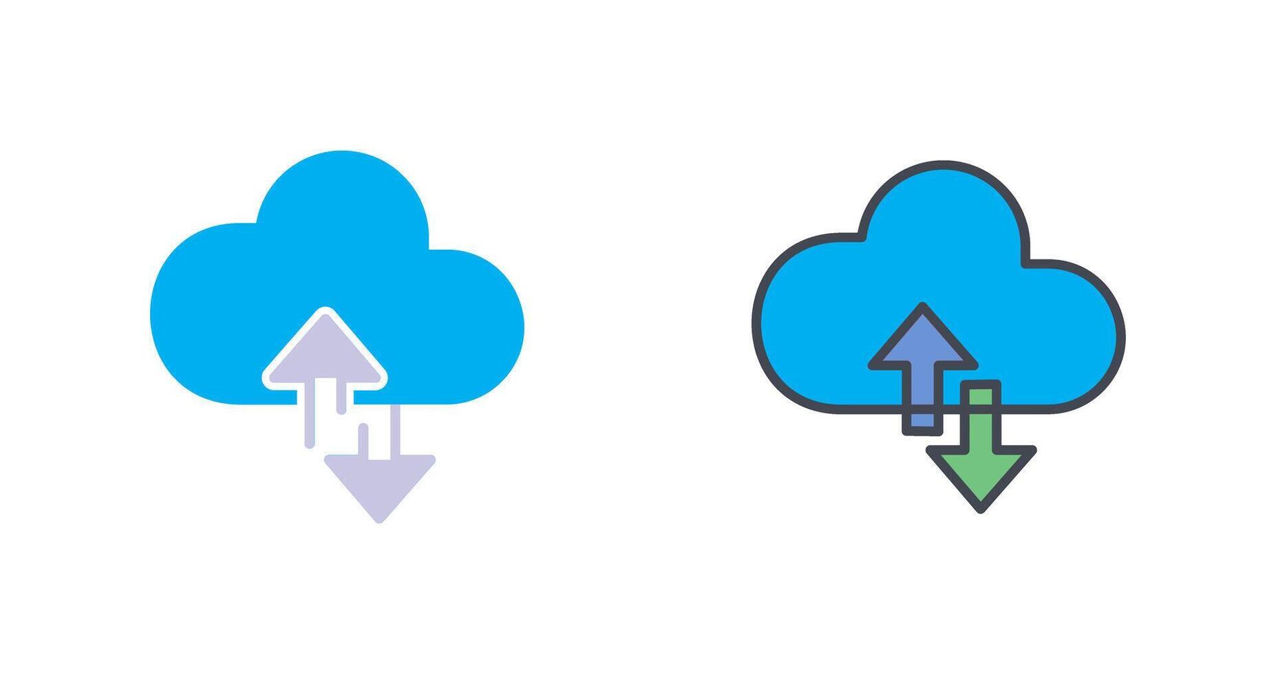 Cloud Computing Icon Design vector
