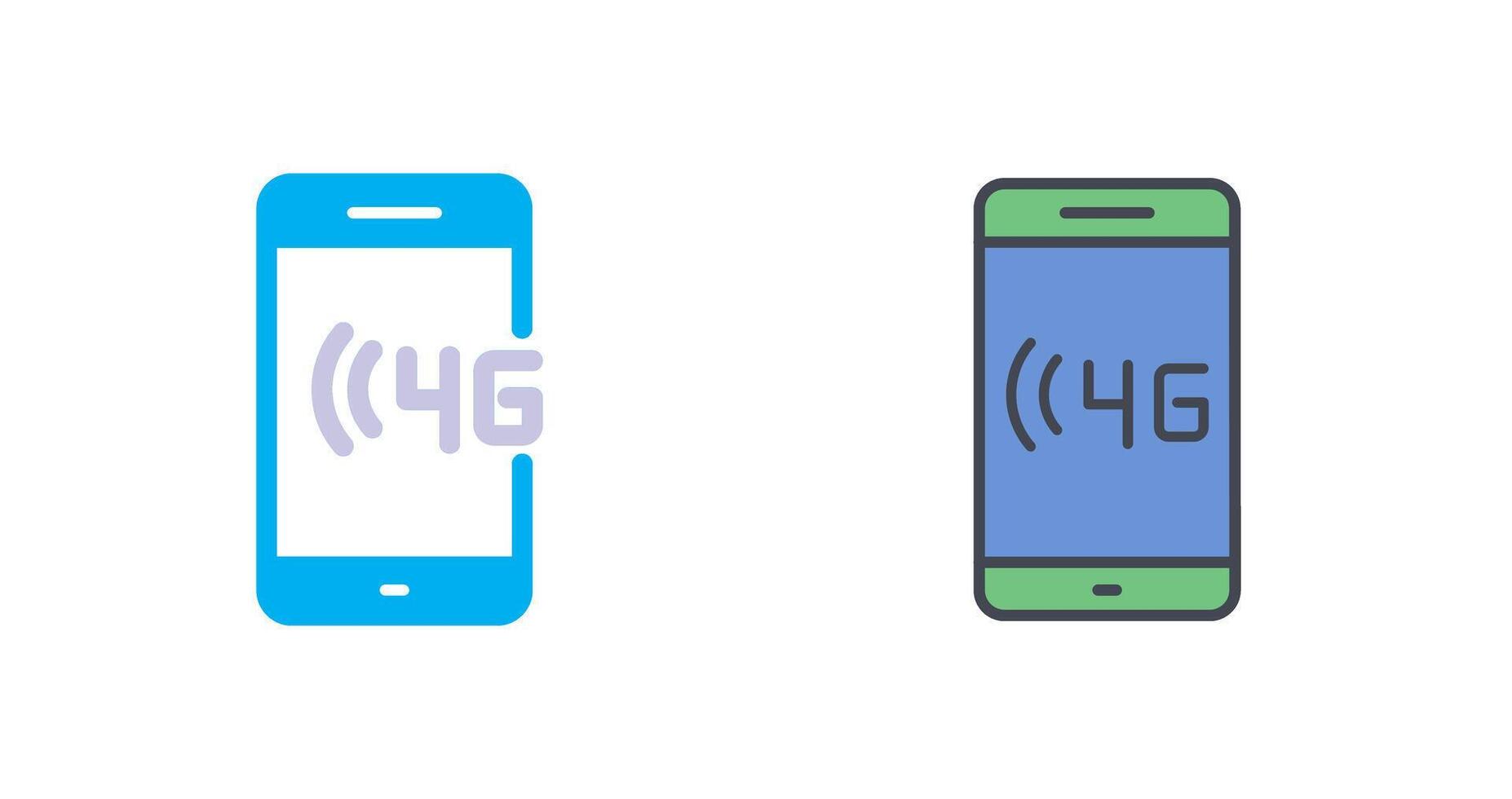 4G Icon Design vector