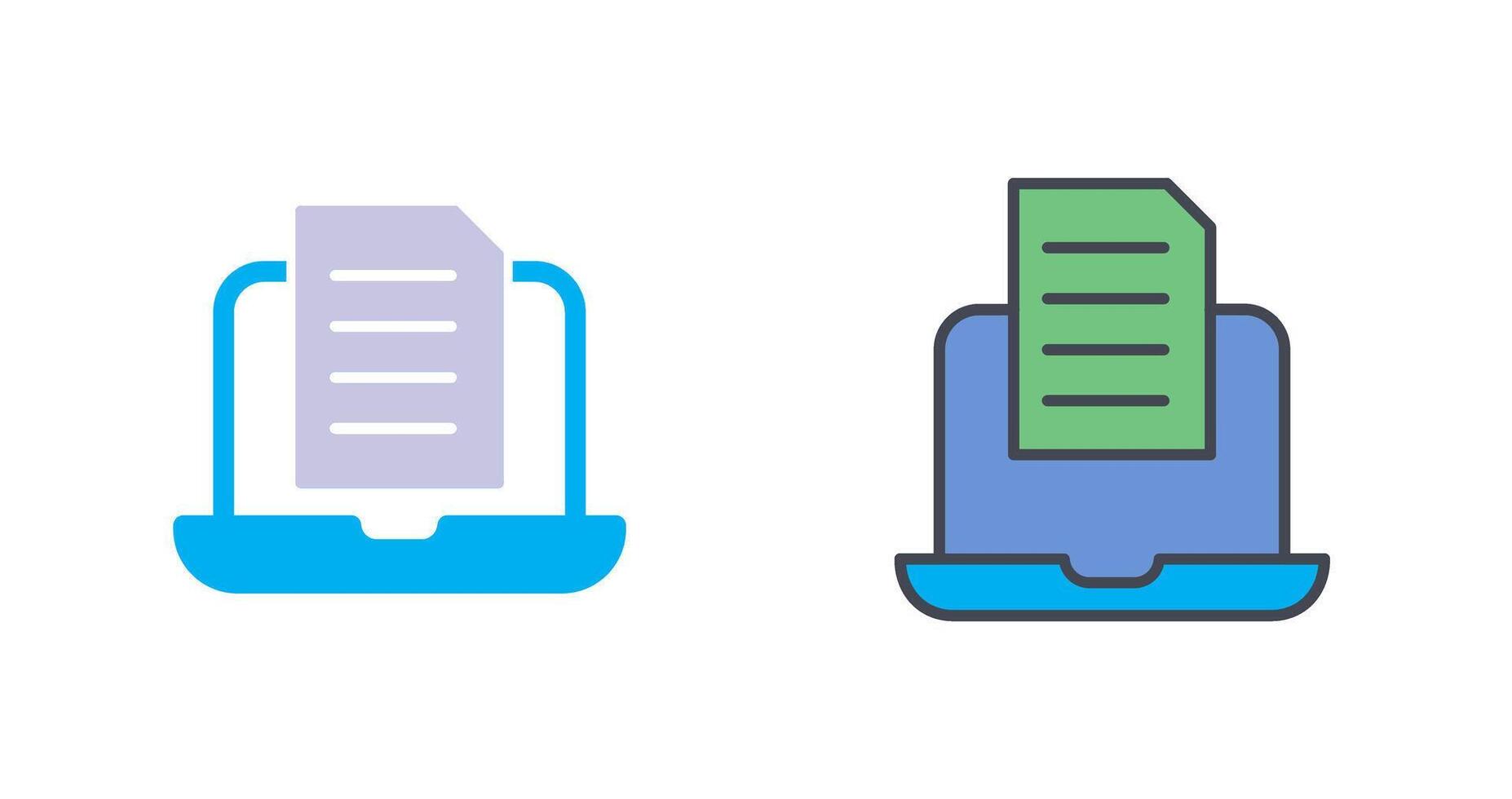 Document Icon Design vector