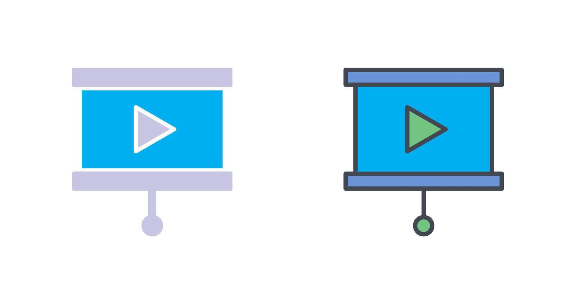 Slideshow Icon Design vector