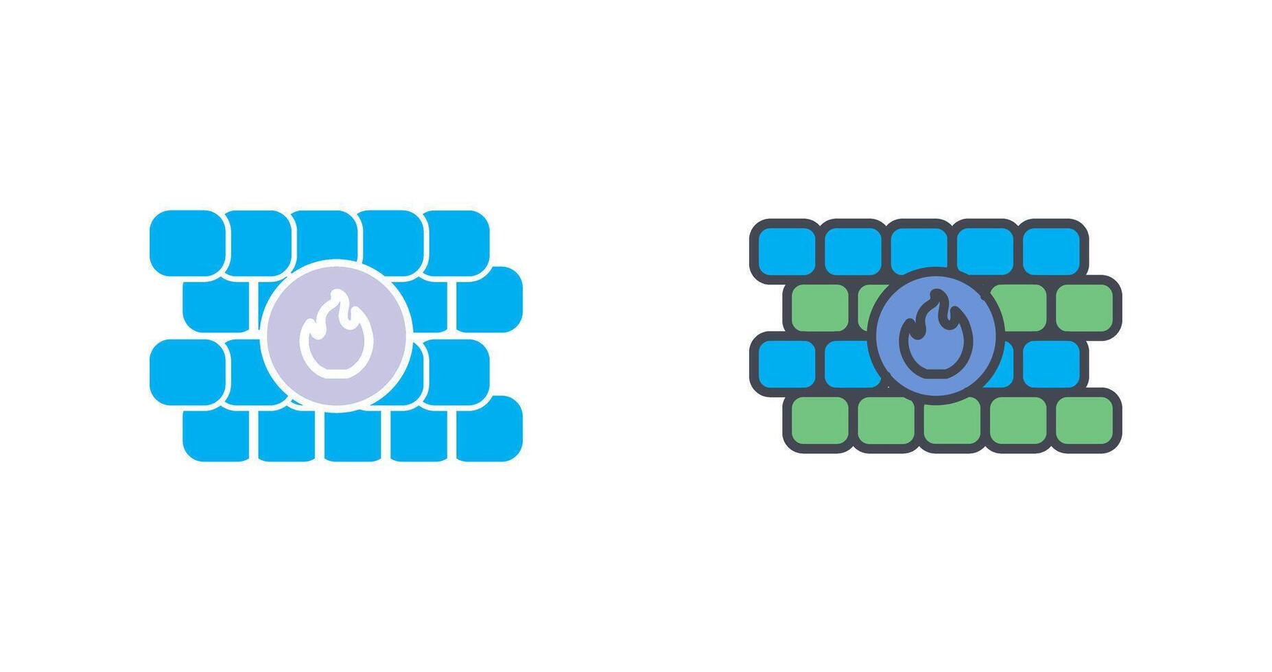 FireWall Icon Design vector
