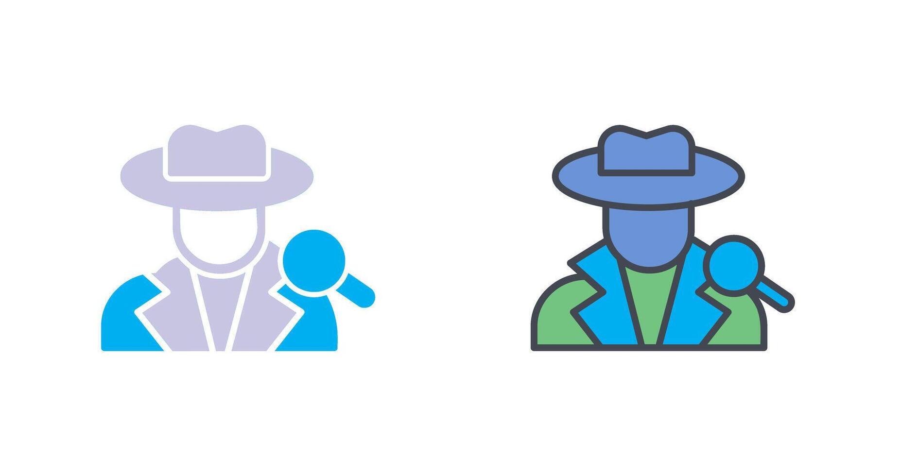 Detective Icon Design vector