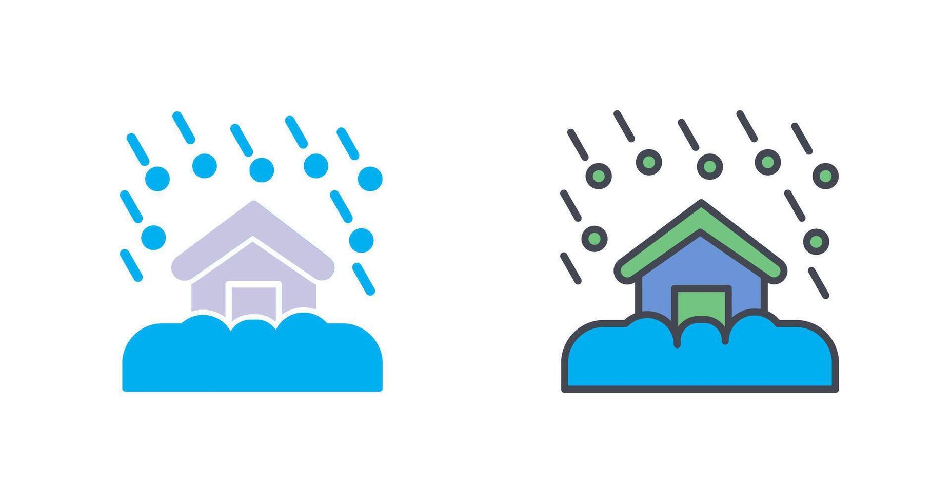 Natural Disaster Icon Design vector