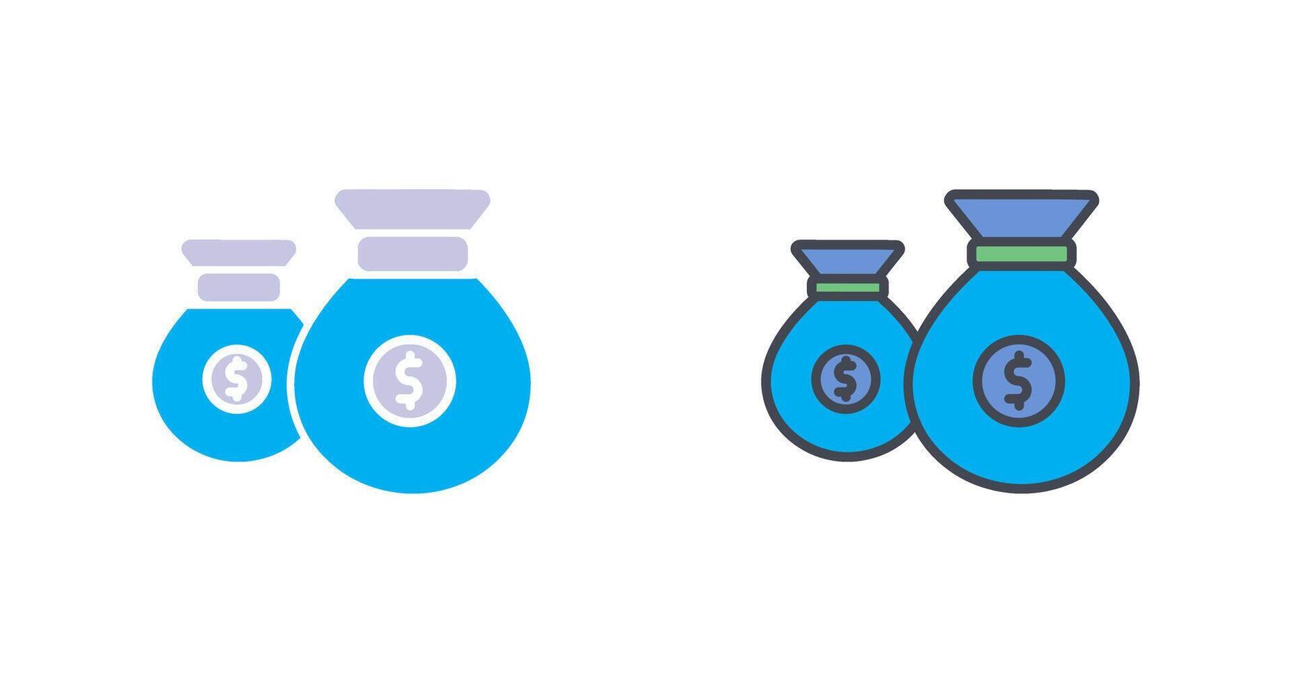 Money Bag Icon Design vector