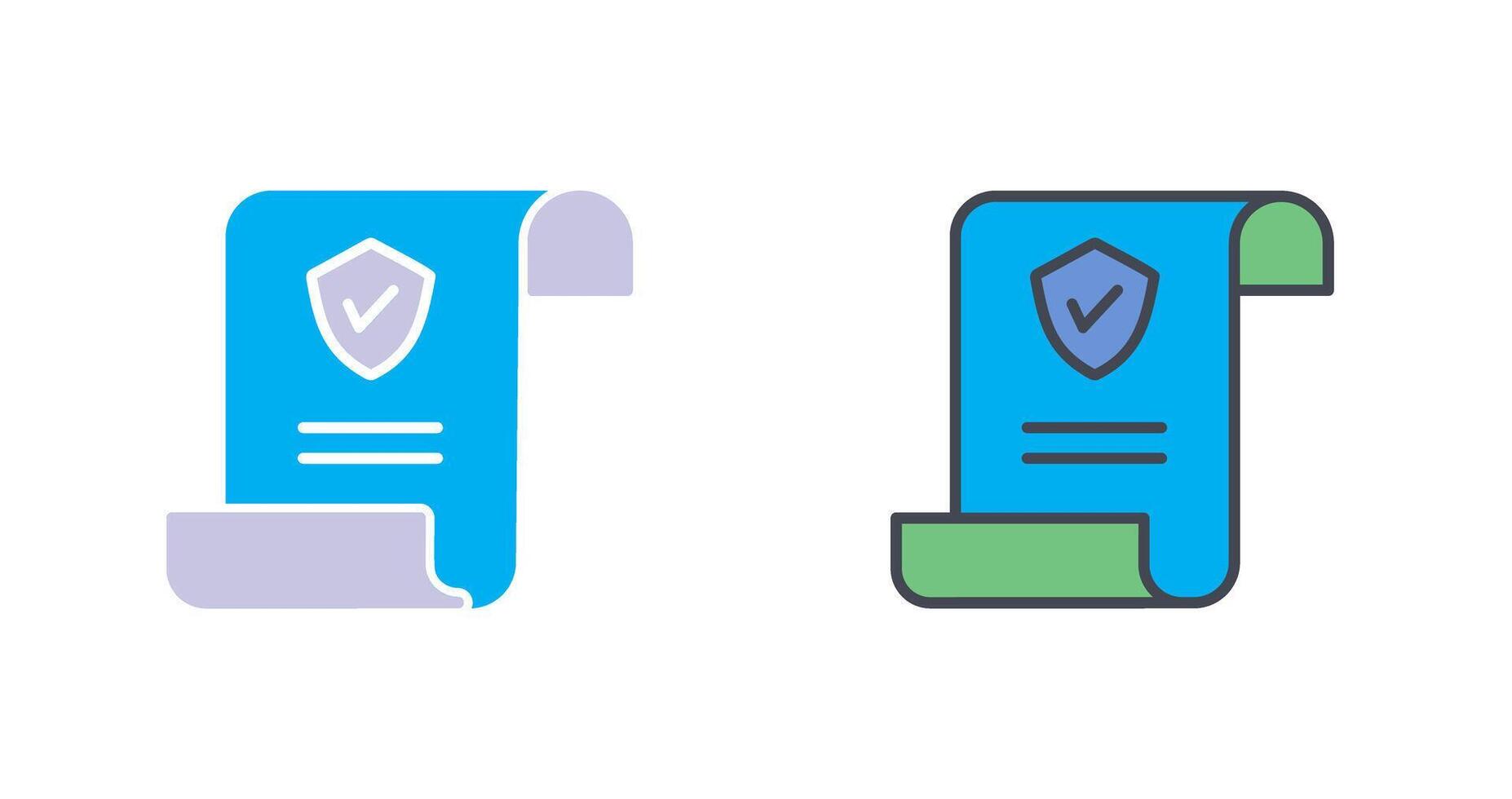 Insurance Policy Icon Design vector