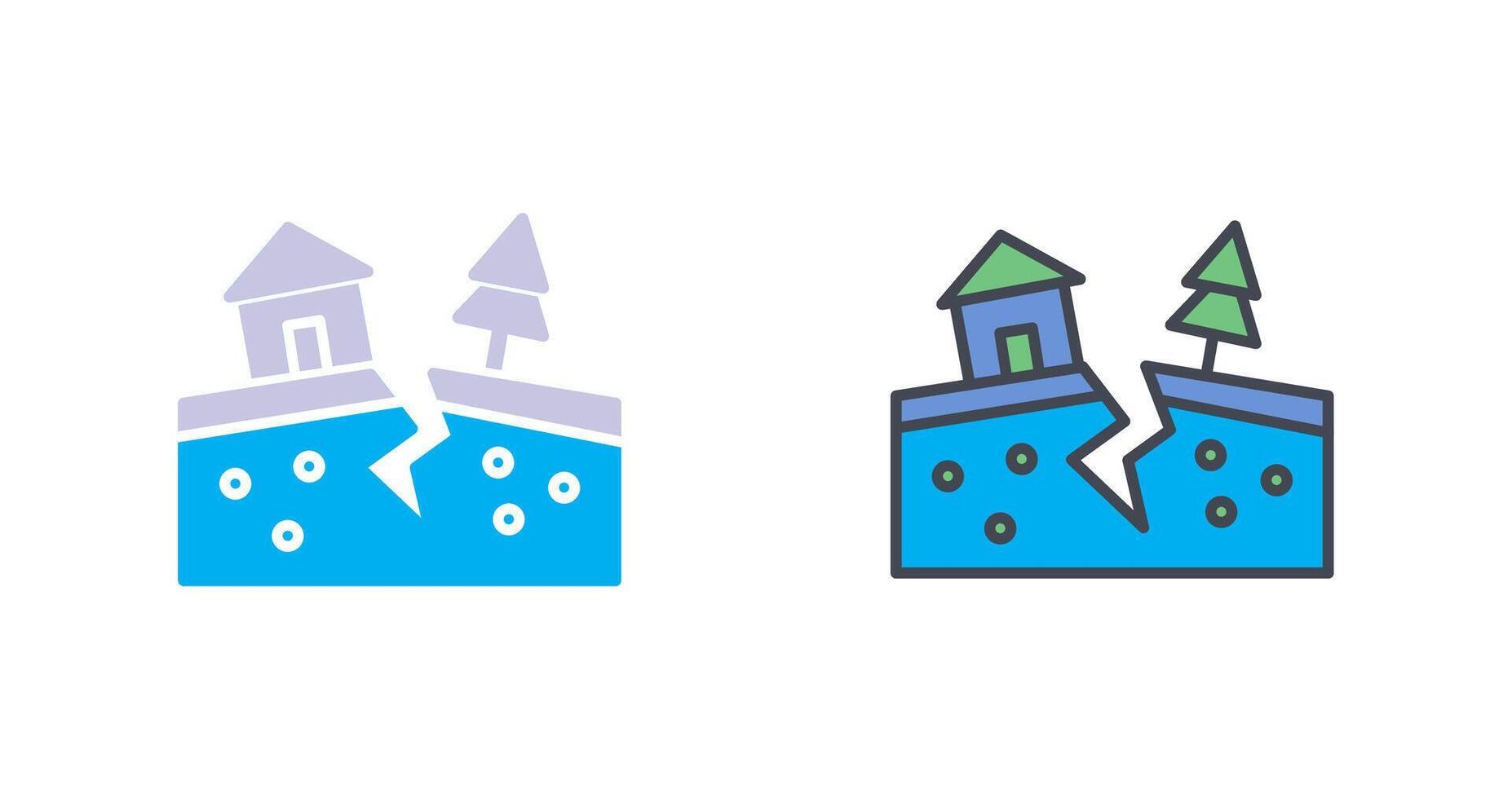 Natural Disaster Icon Design vector