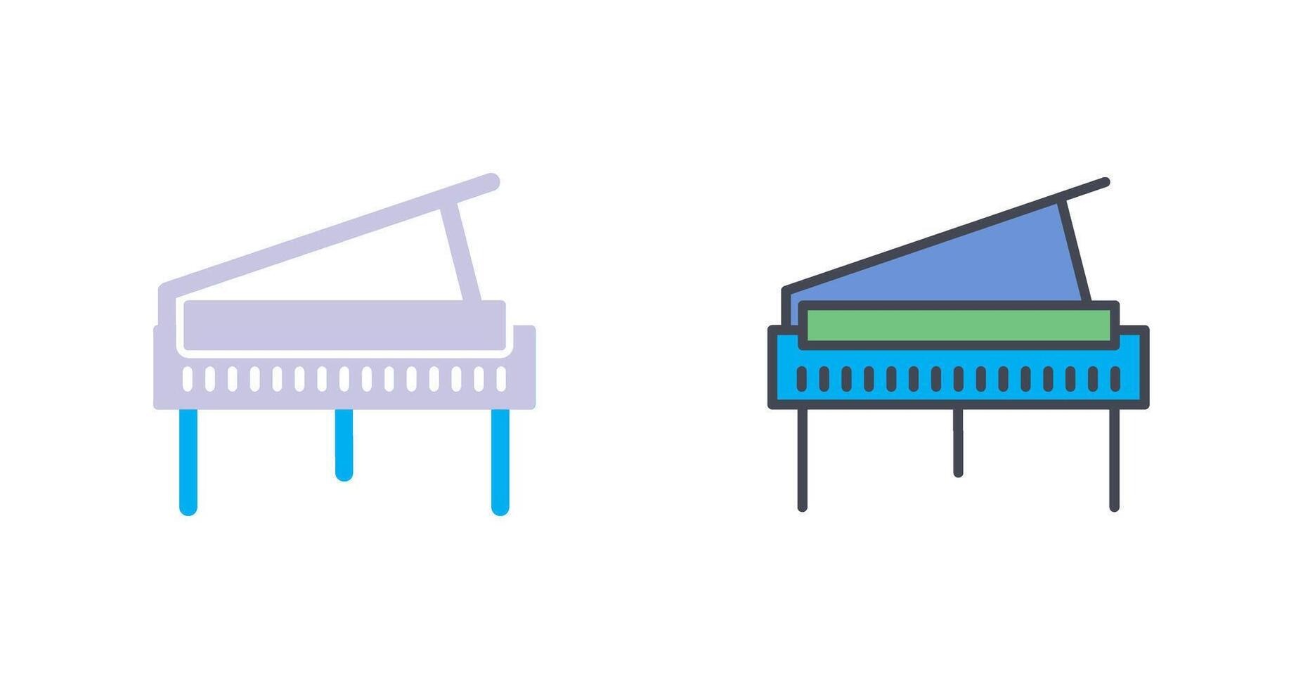 Grand Piano Icon Design vector